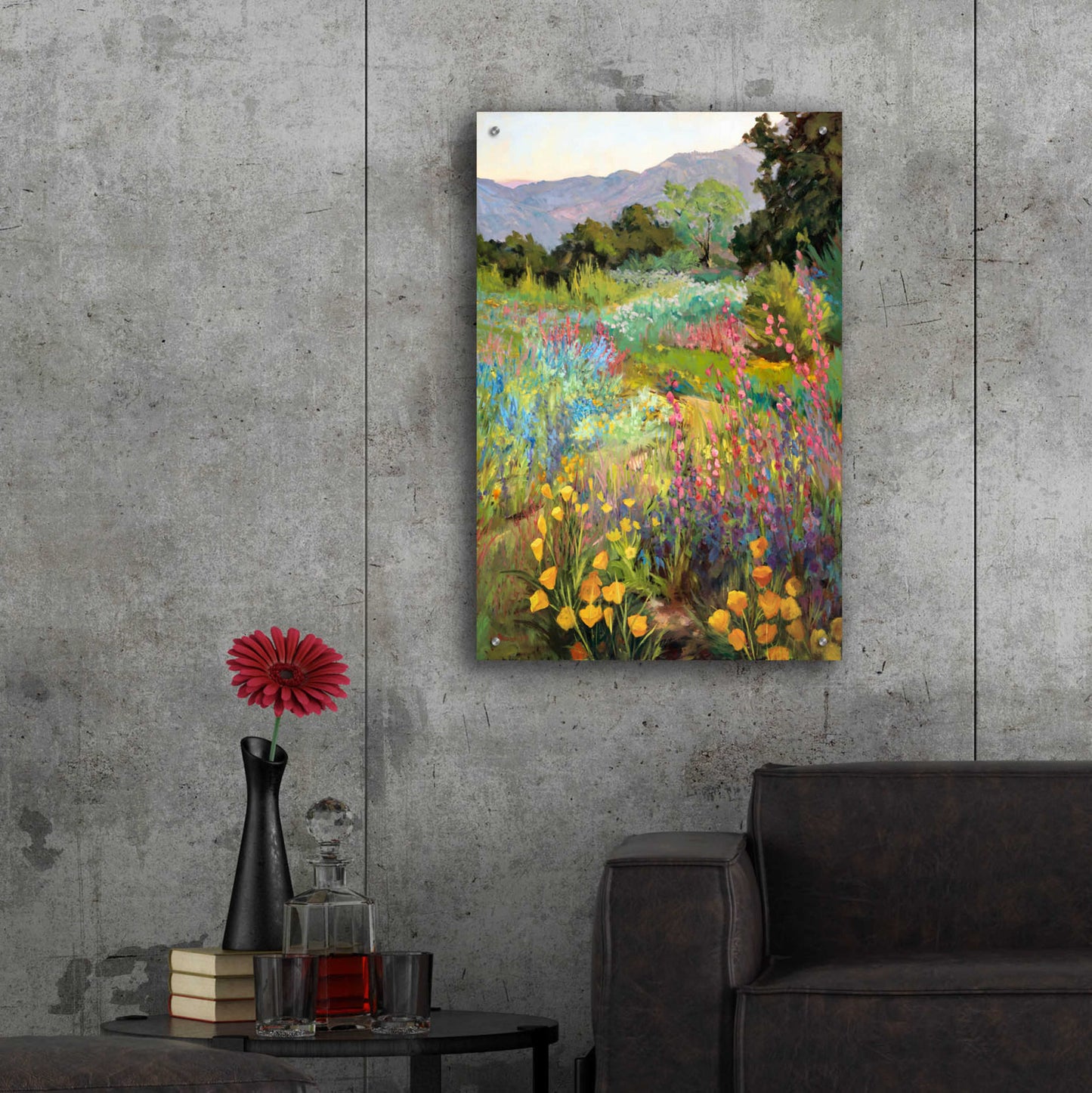 Epic Art 'Spring Days' by Ellie Freudenstein, Acrylic Glass Wall Art,24x36