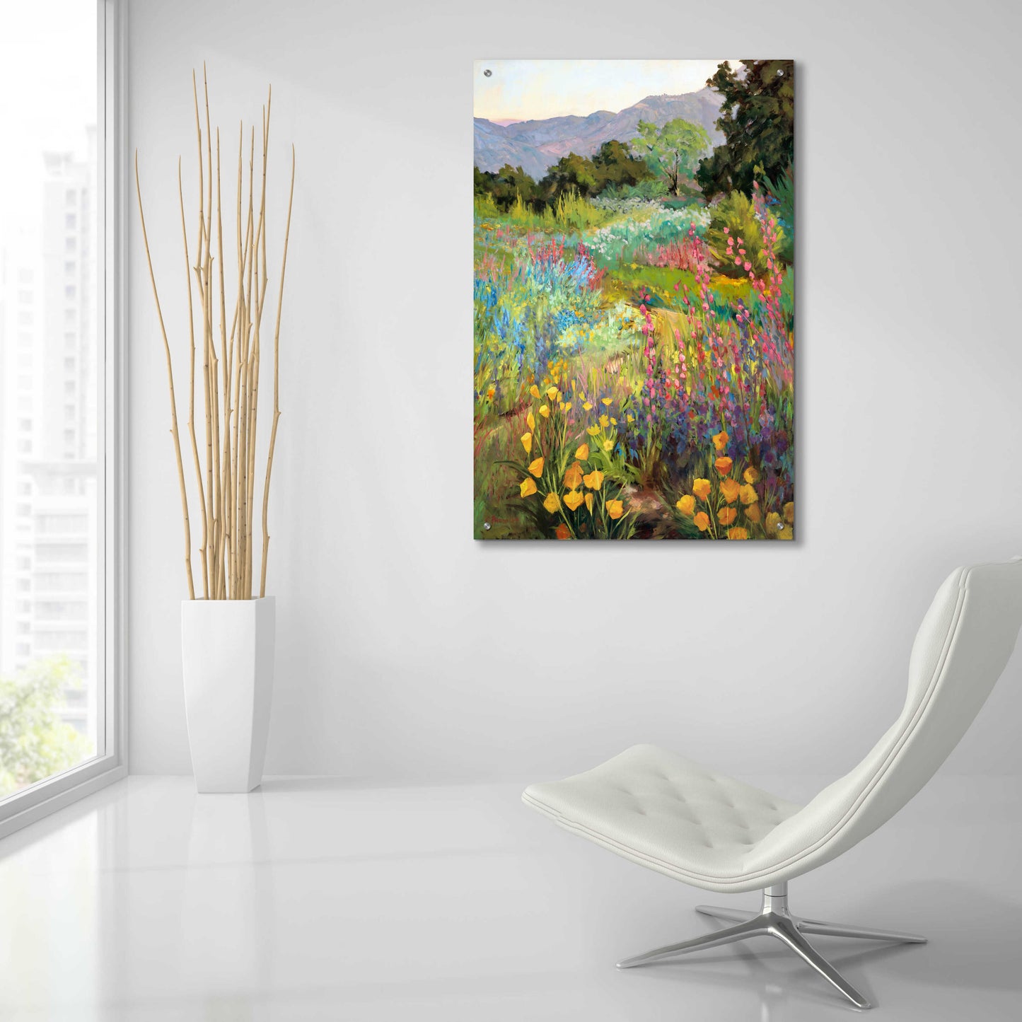 Epic Art 'Spring Days' by Ellie Freudenstein, Acrylic Glass Wall Art,24x36