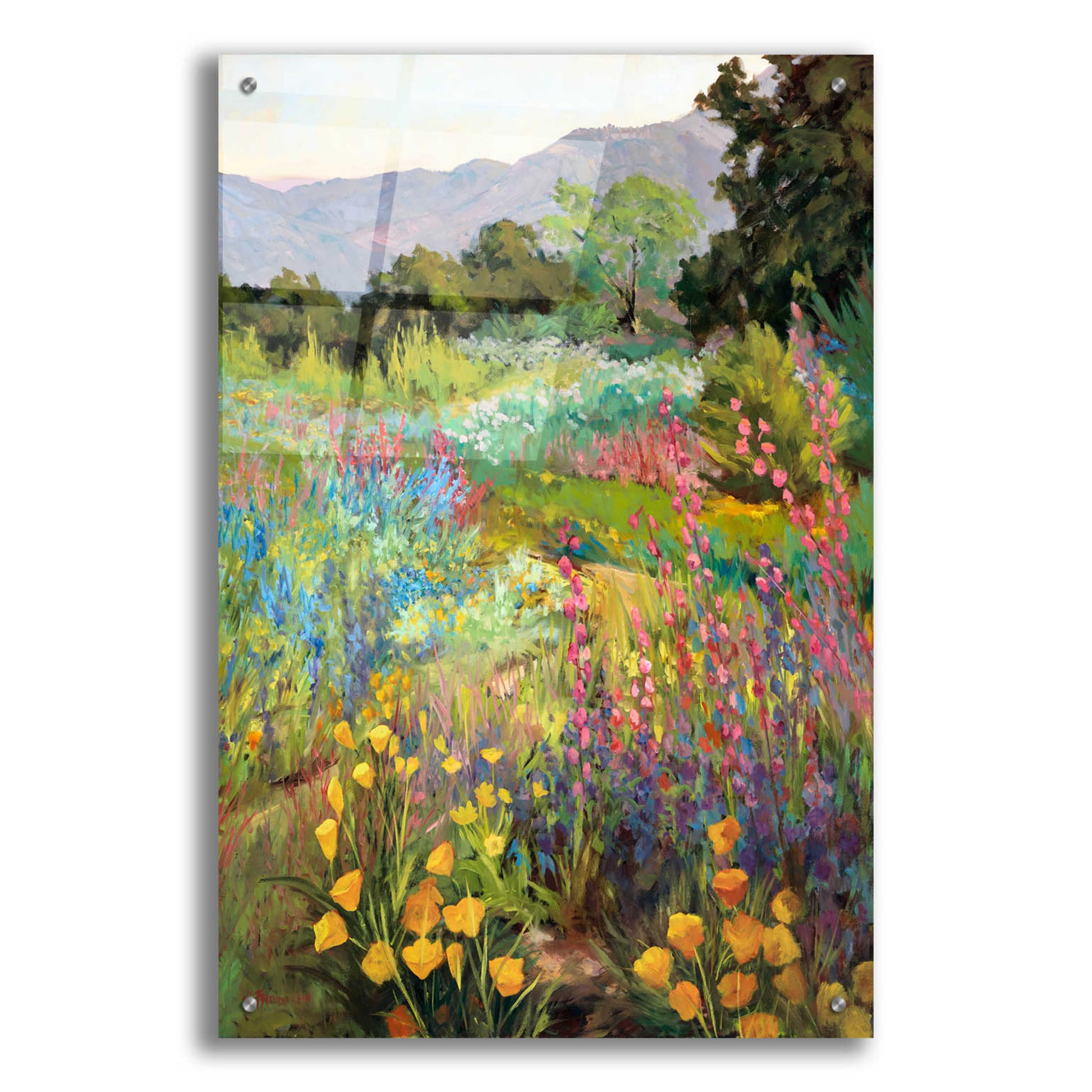 Epic Art 'Spring Days' by Ellie Freudenstein, Acrylic Glass Wall Art,24x36