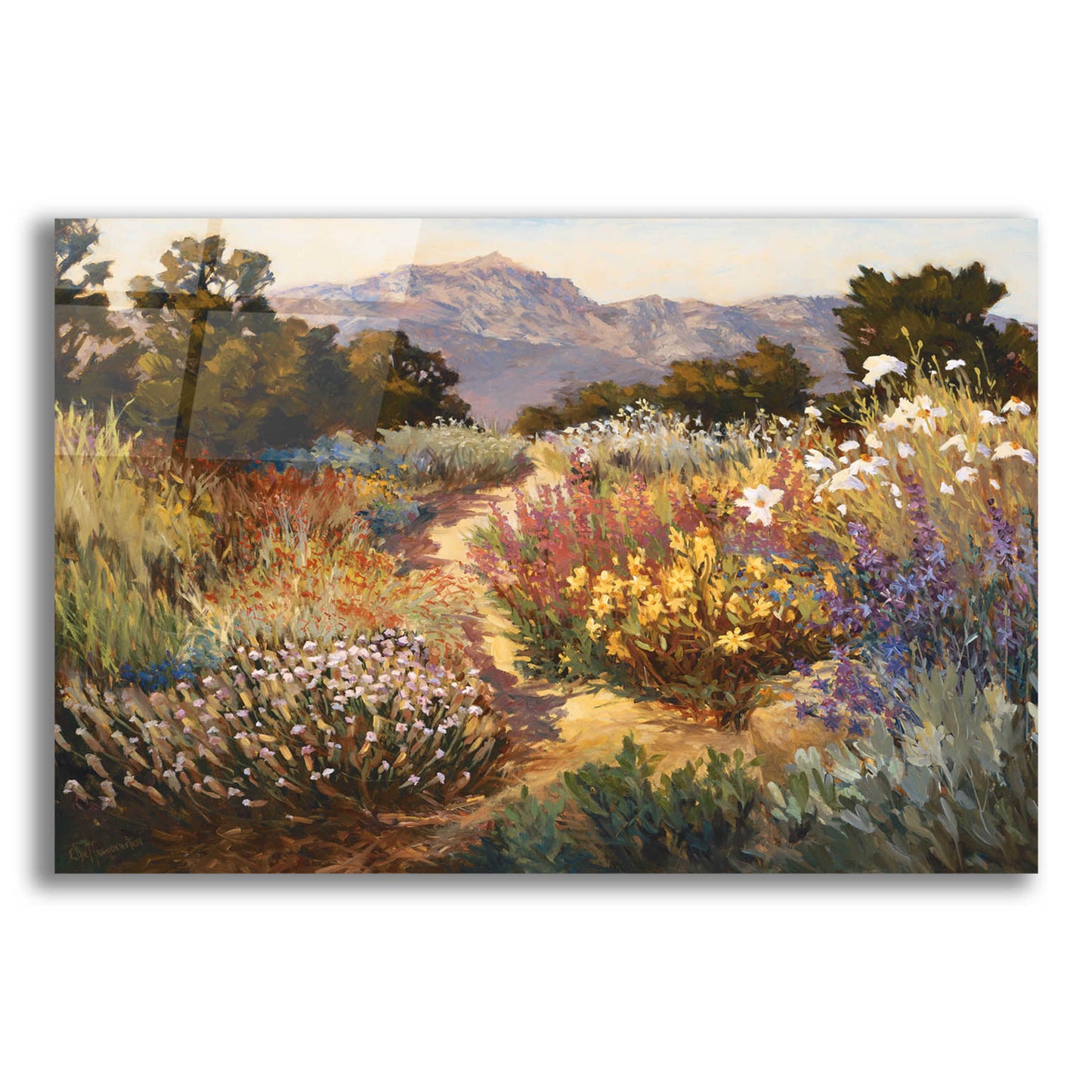 Epic Art 'Spring Trails' by Ellie Freudenstein, Acrylic Glass Wall Art,24x16