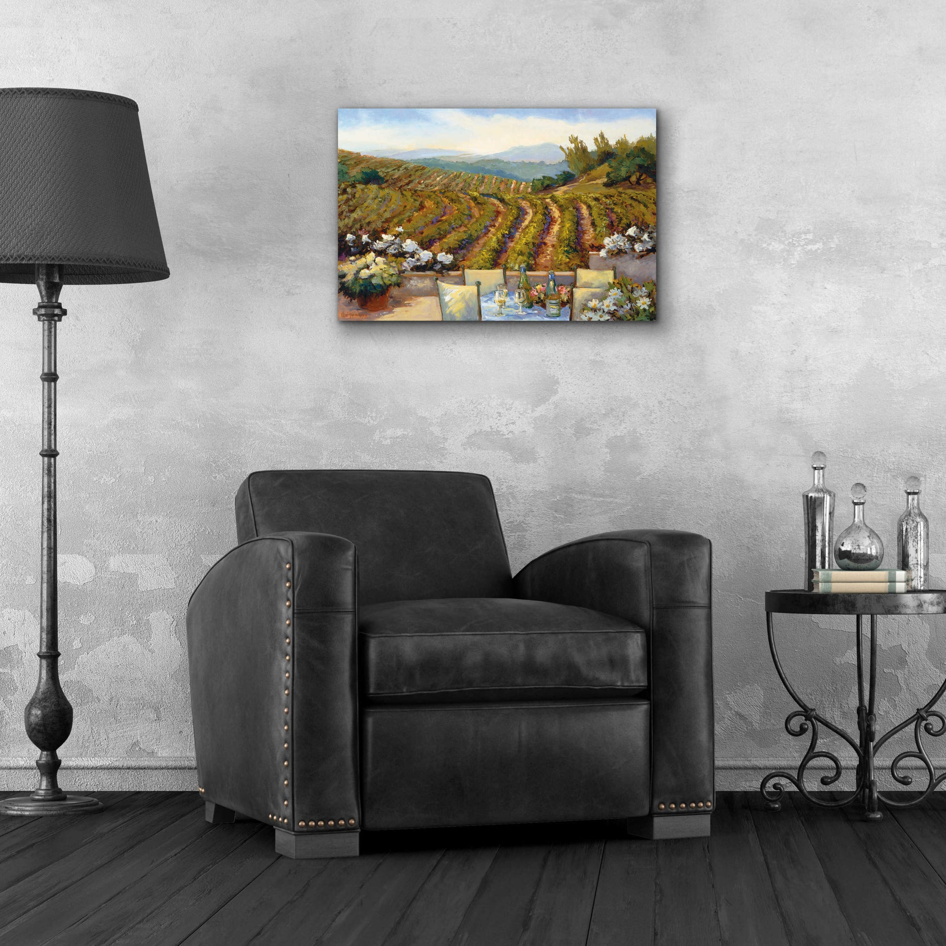 Epic Art 'Vineyards to Mount St. Helena' by Ellie Freudenstein, Acrylic Glass Wall Art,24x16