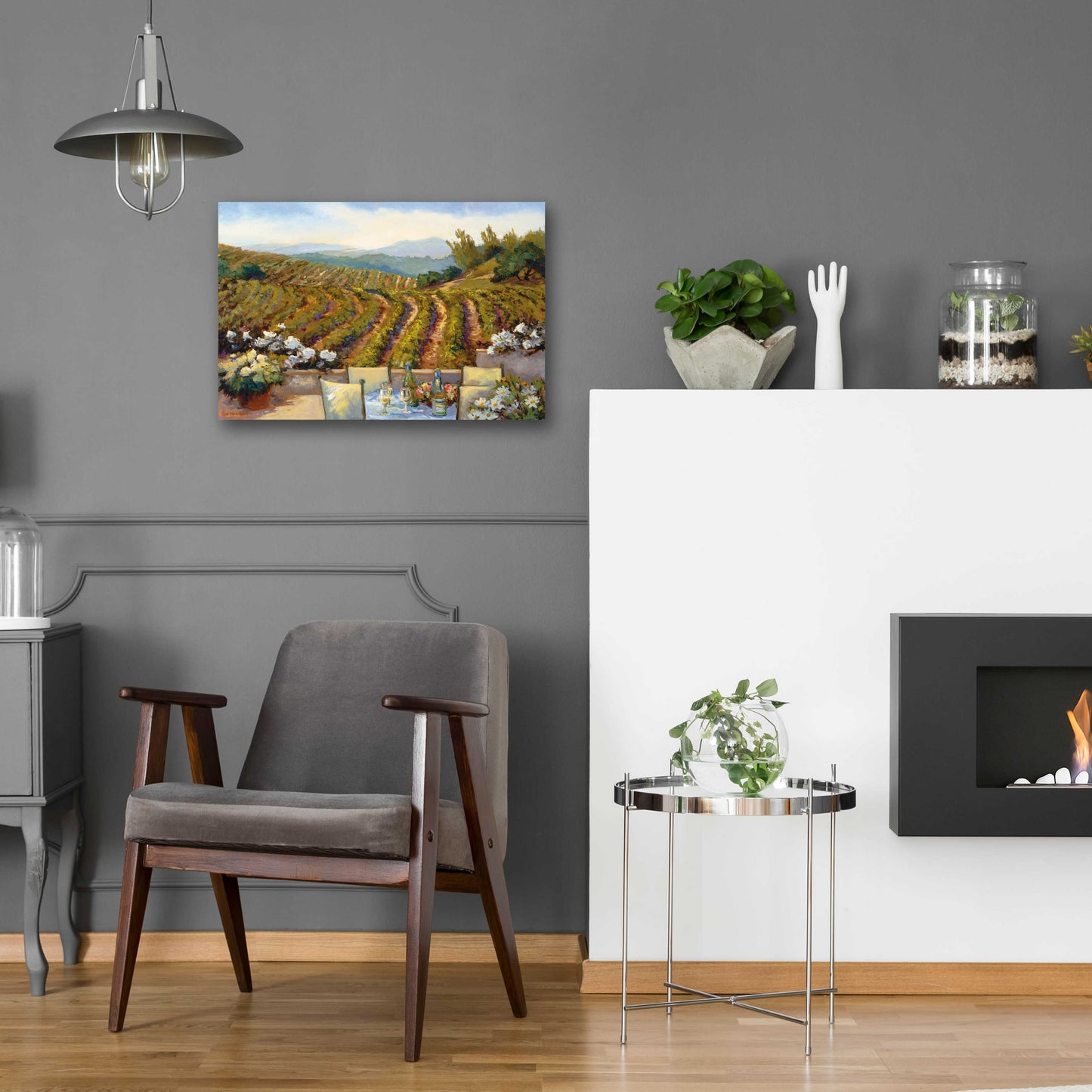 Epic Art 'Vineyards to Mount St. Helena' by Ellie Freudenstein, Acrylic Glass Wall Art,24x16