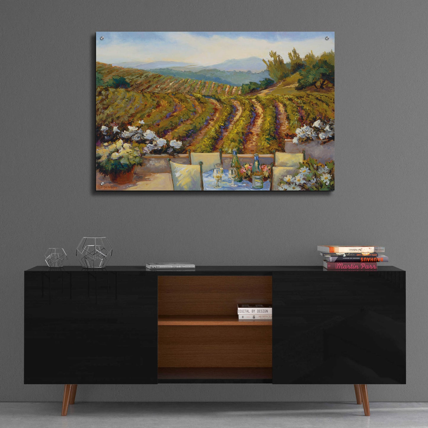 Epic Art 'Vineyards to Mount St. Helena' by Ellie Freudenstein, Acrylic Glass Wall Art,36x24