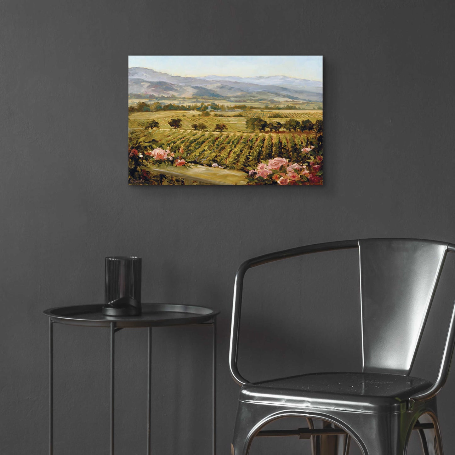 Epic Art 'Vineyards to Vaca Mountains' by Ellie Freudenstein, Acrylic Glass Wall Art,24x16