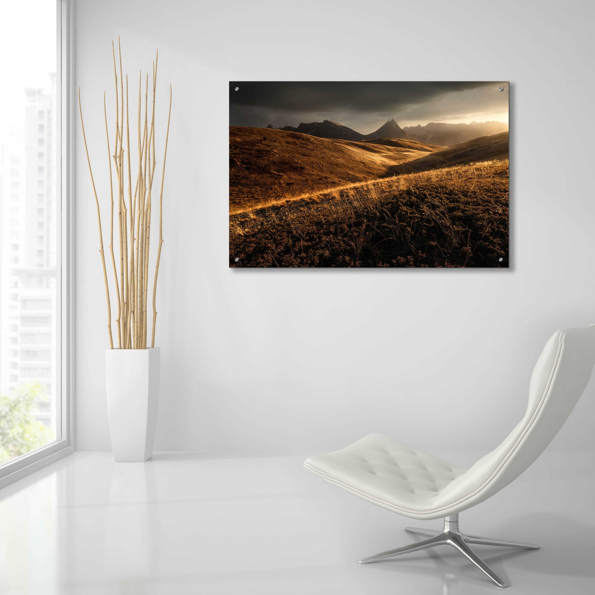 Epic Art 'Last Autumn Light' by Enrico Fossati, Acrylic Glass Wall Art,36x24