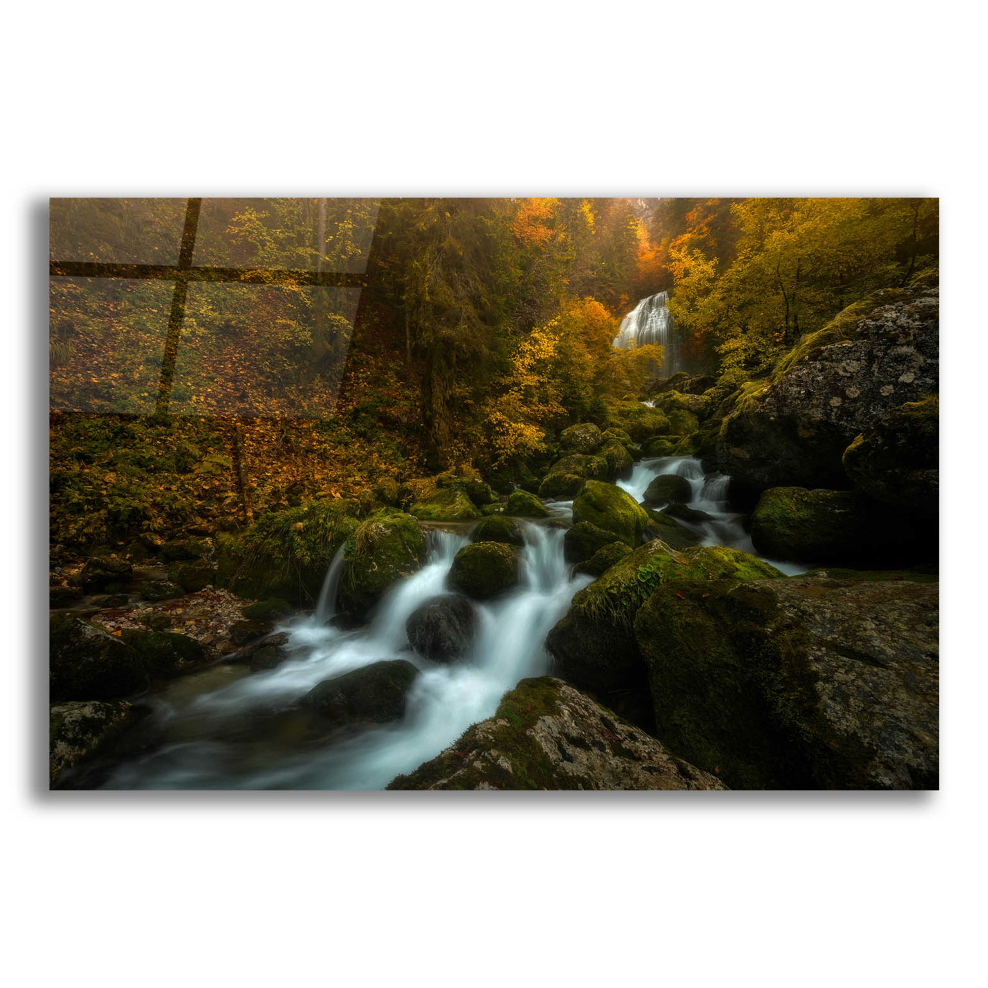 Epic Art 'Resplendent Stream' by Enrico Fossati, Acrylic Glass Wall Art,16x12