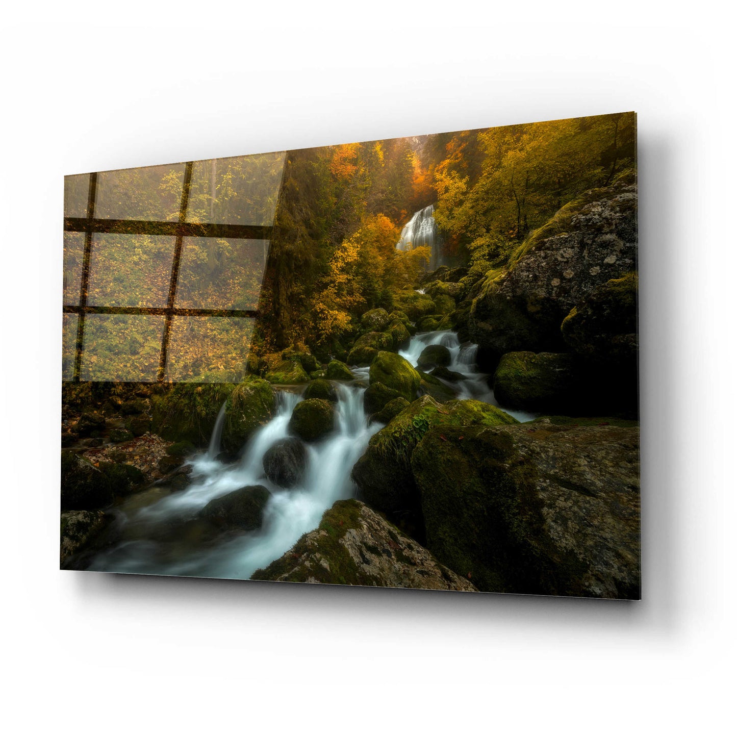 Epic Art 'Resplendent Stream' by Enrico Fossati, Acrylic Glass Wall Art,24x16