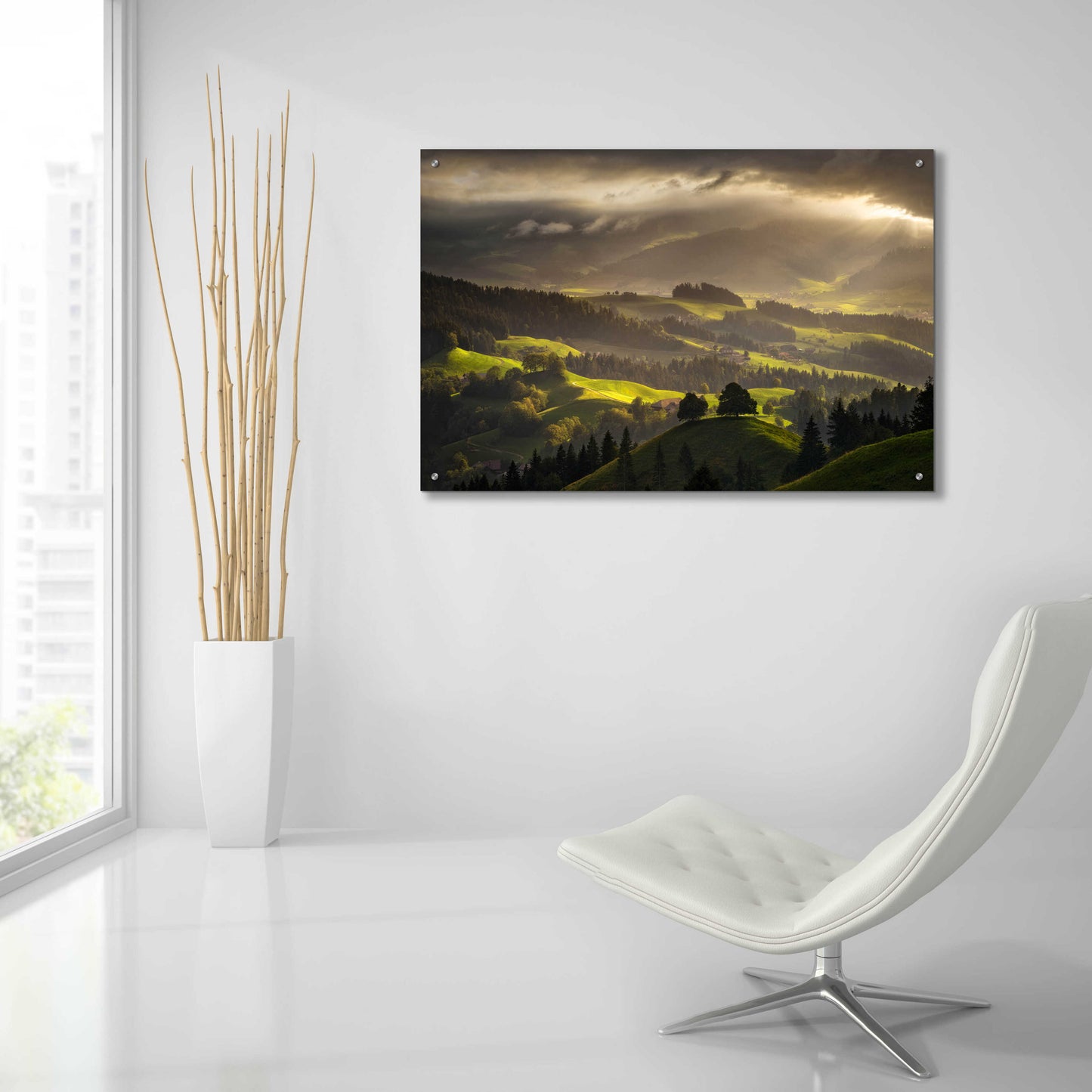 Epic Art 'The Shire' by Enrico Fossati, Acrylic Glass Wall Art,36x24