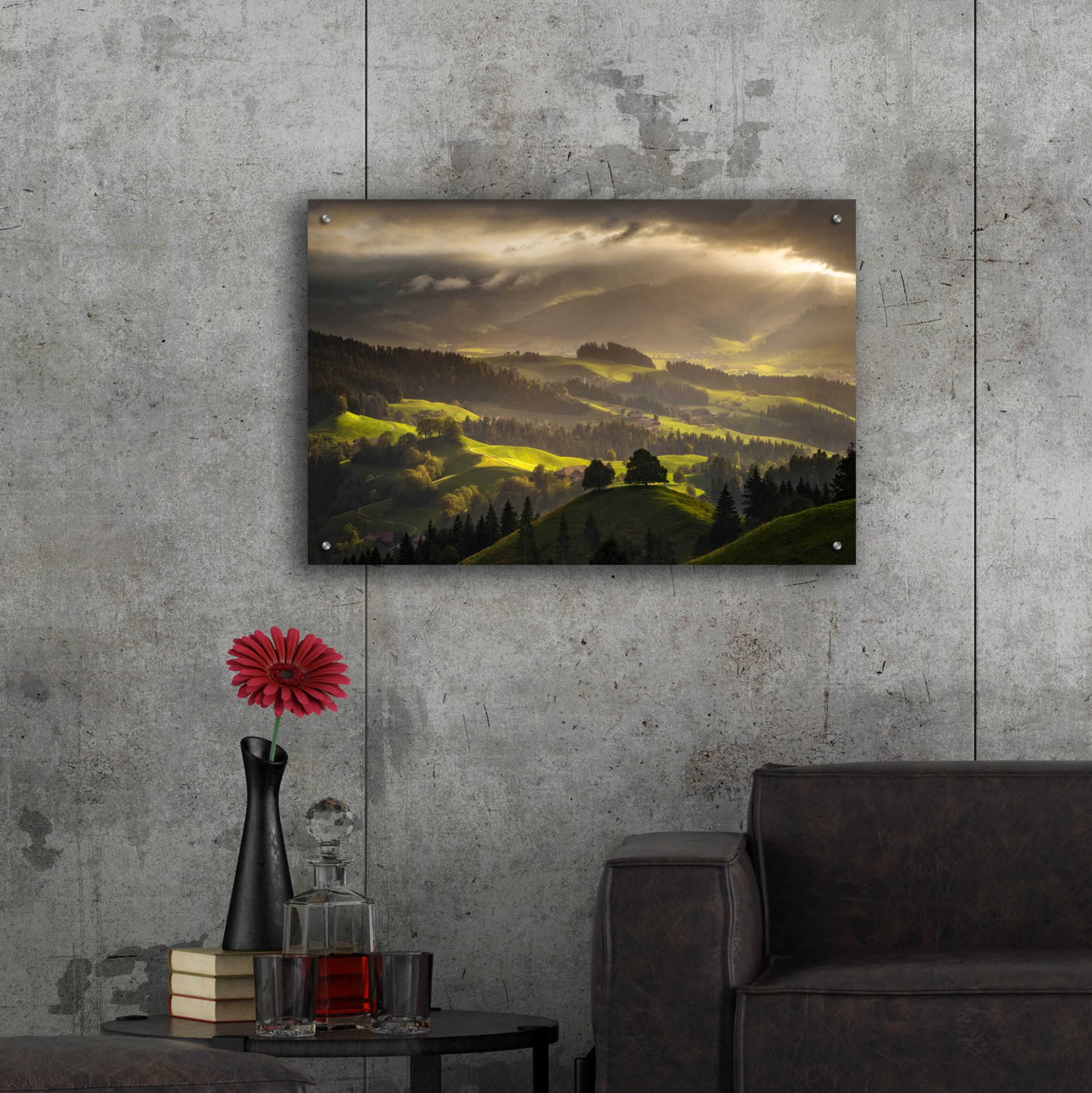 Epic Art 'The Shire' by Enrico Fossati, Acrylic Glass Wall Art,36x24