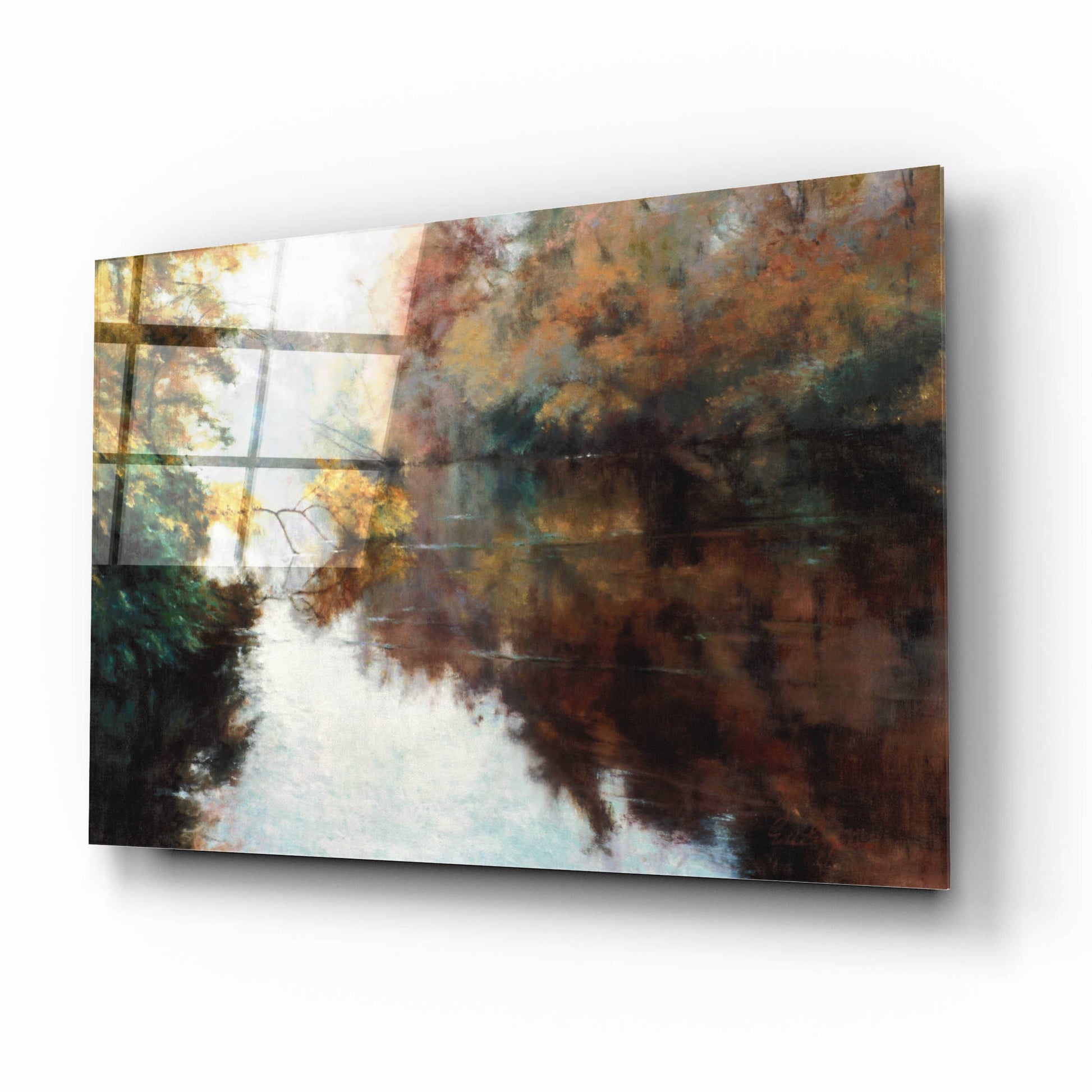 Epic Art 'Branch on the Charles' by Esther Engelman, Acrylic Glass Wall Art,16x12