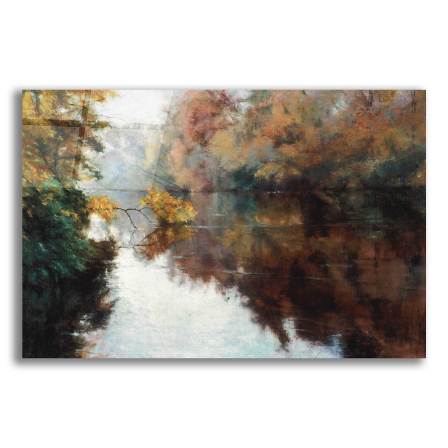 Epic Art 'Branch on the Charles' by Esther Engelman, Acrylic Glass Wall Art,16x12