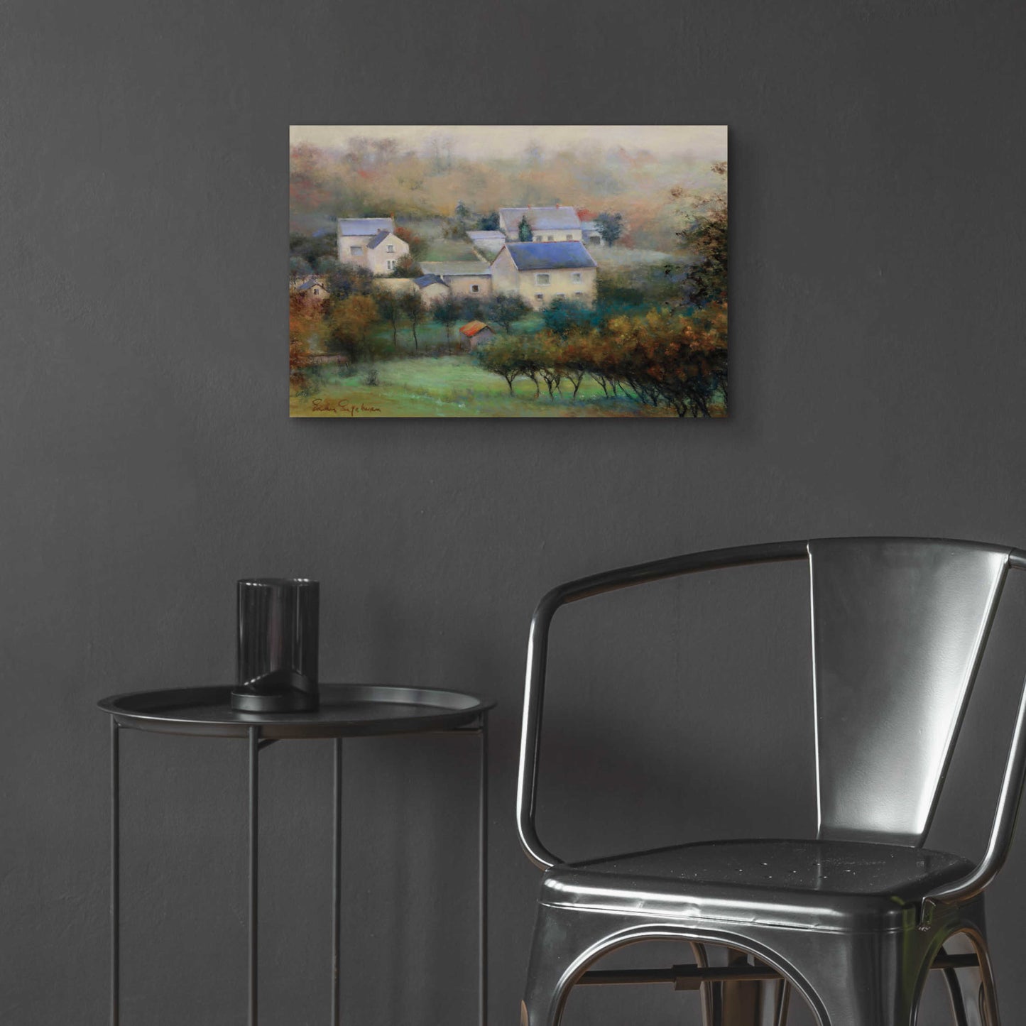 Epic Art 'Countryside Hamlet' by Esther Engelman, Acrylic Glass Wall Art,24x16