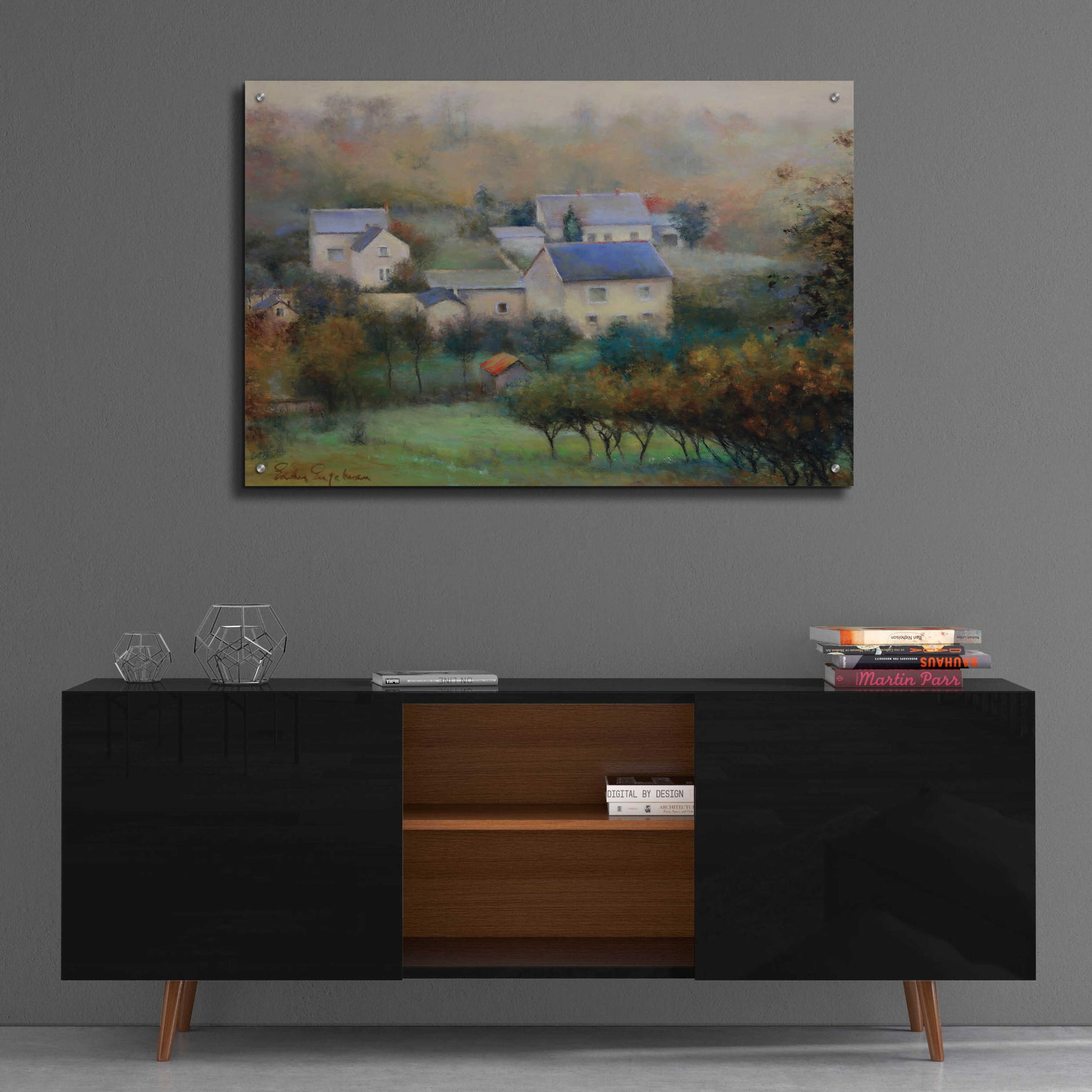 Epic Art 'Countryside Hamlet' by Esther Engelman, Acrylic Glass Wall Art,36x24