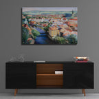 Mosaic by Esther Engelman - 36x24 acrylic wall art in a room
