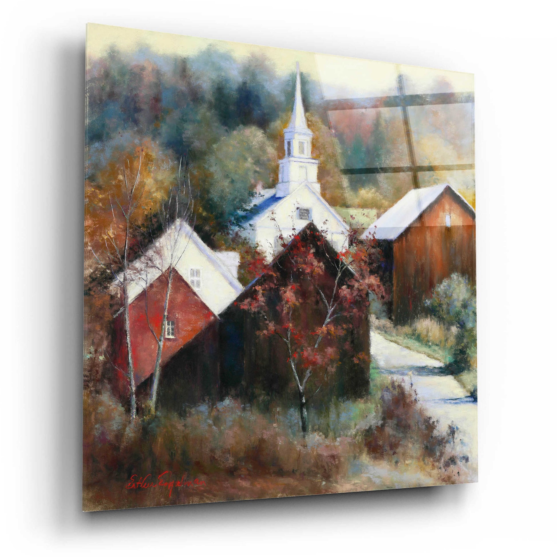 Epic Art 'New England Veterans' by Esther Engelman, Acrylic Glass Wall Art,12x12