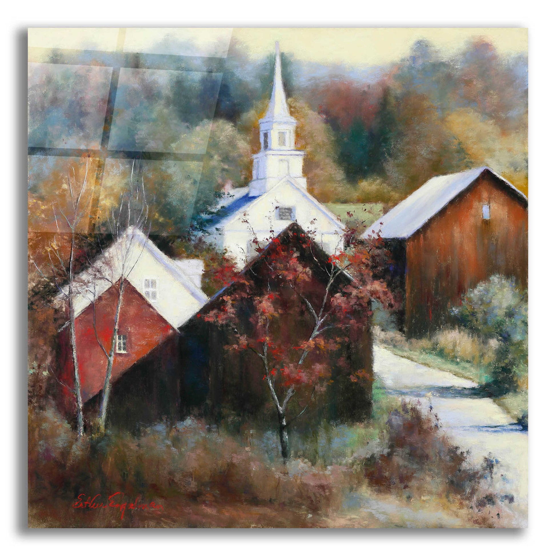 Epic Art 'New England Veterans' by Esther Engelman, Acrylic Glass Wall Art,12x12