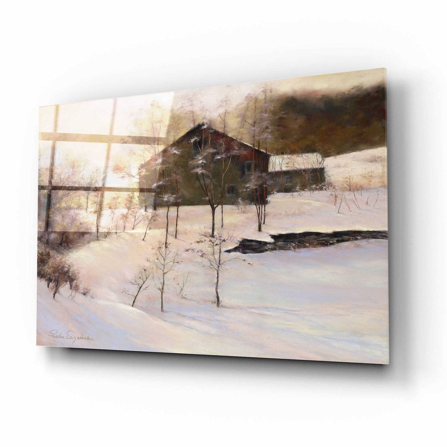 Epic Art 'Winter Peace' by Esther Engelman, Acrylic Glass Wall Art,16x12