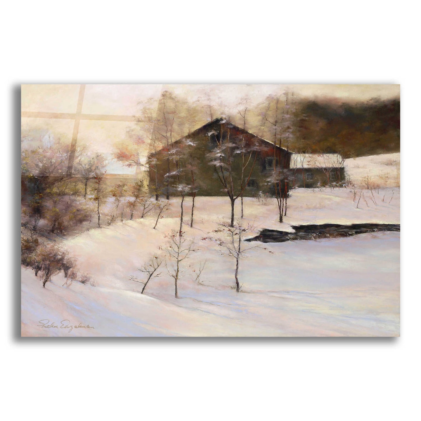 Epic Art 'Winter Peace' by Esther Engelman, Acrylic Glass Wall Art,16x12