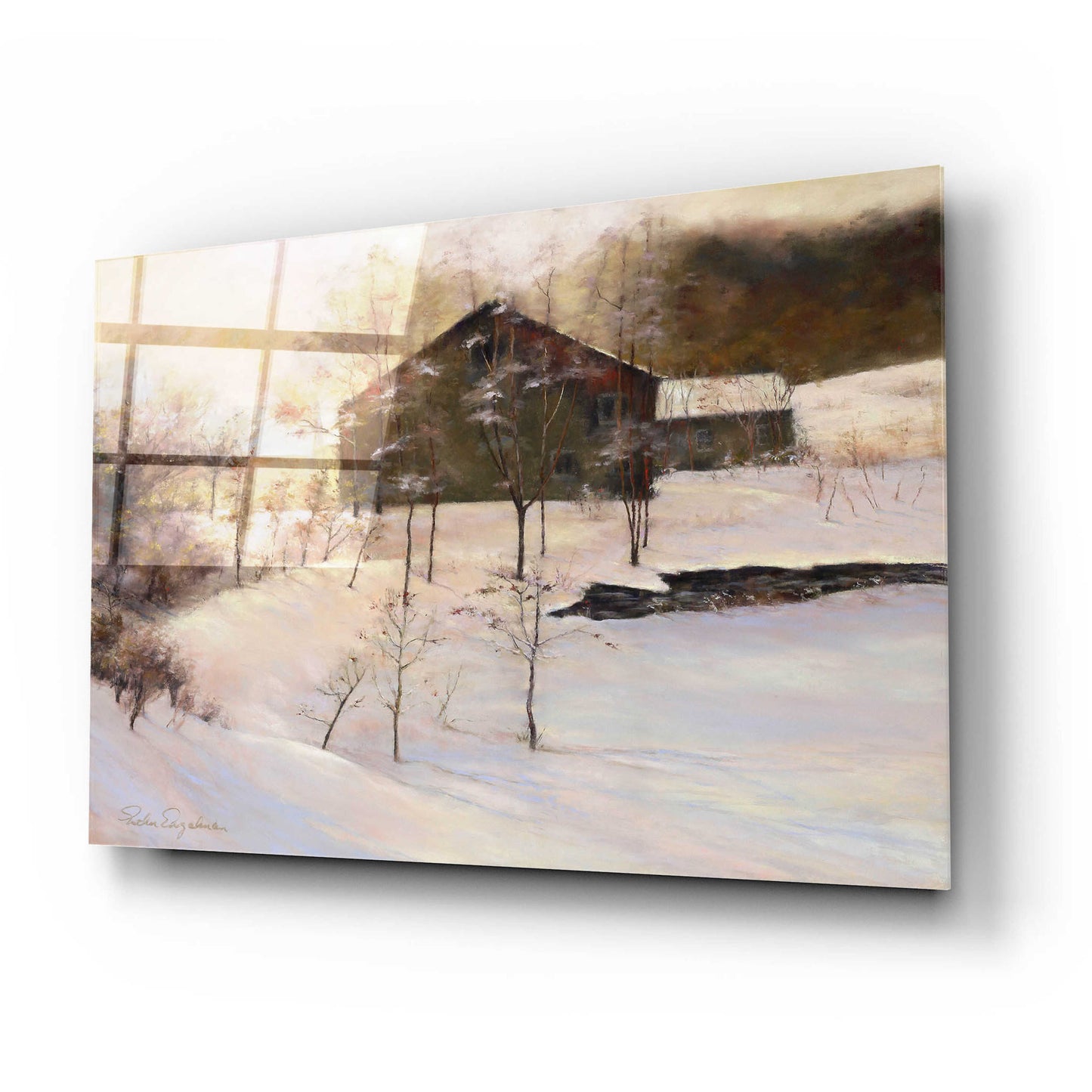 Epic Art 'Winter Peace' by Esther Engelman, Acrylic Glass Wall Art,24x16