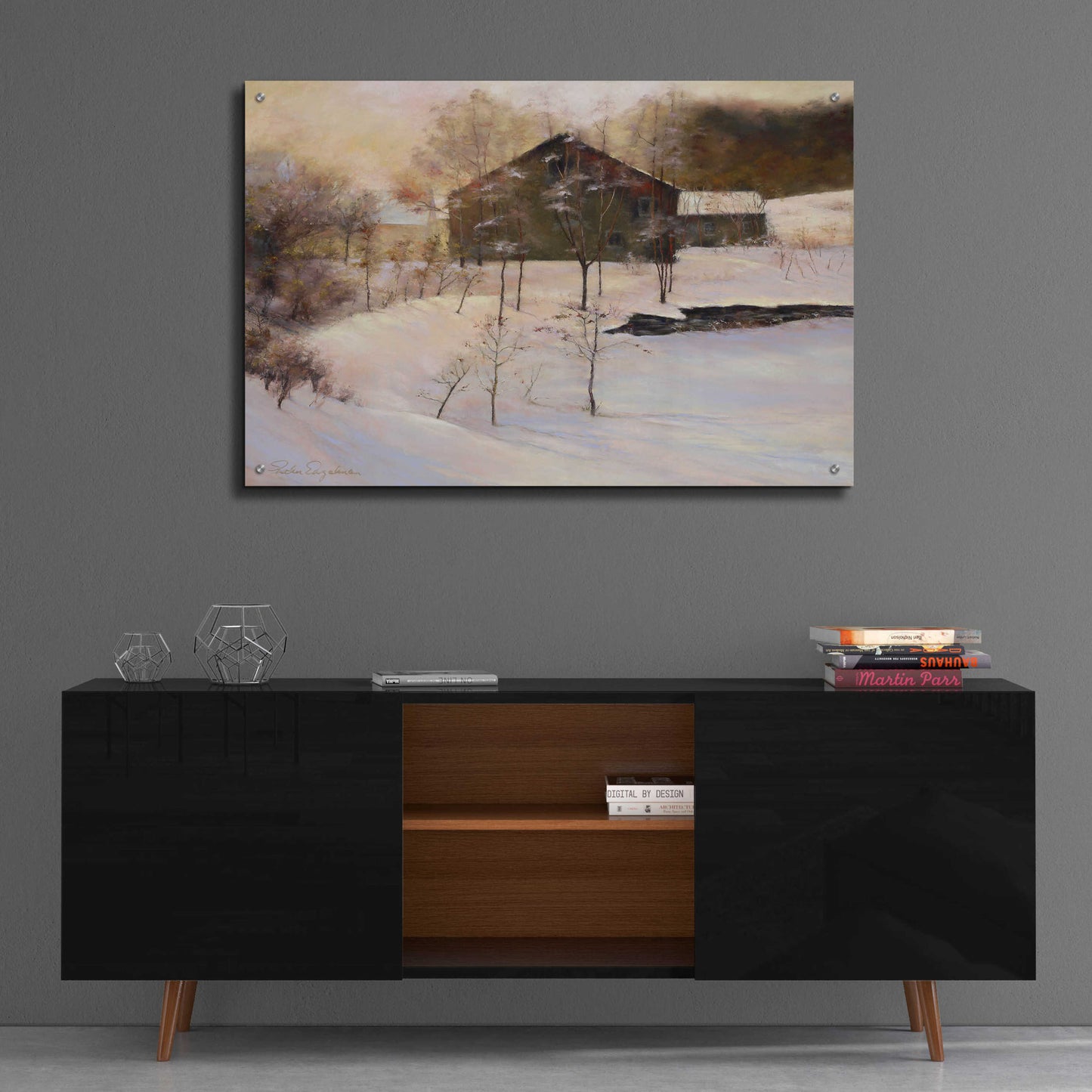 Epic Art 'Winter Peace' by Esther Engelman, Acrylic Glass Wall Art,36x24