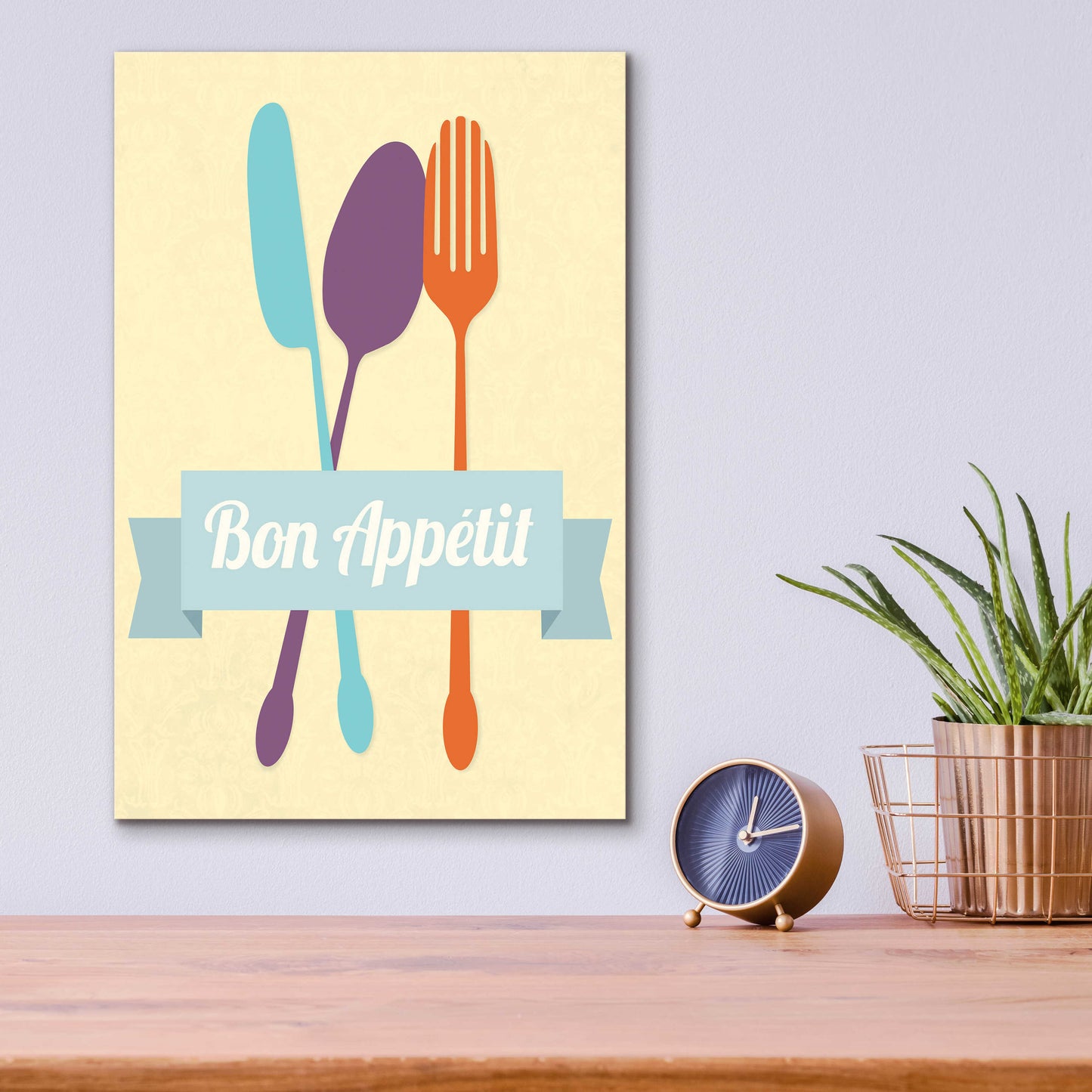 Epic Art 'Bon Appetit' by Genesis Duncan, Acrylic Glass Wall Art,12x16