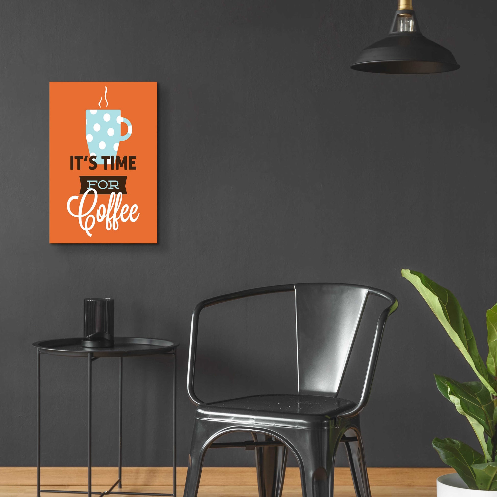 Epic Art 'Coffee Time (Orange)' by Genesis Duncan, Acrylic Glass Wall Art,16x24