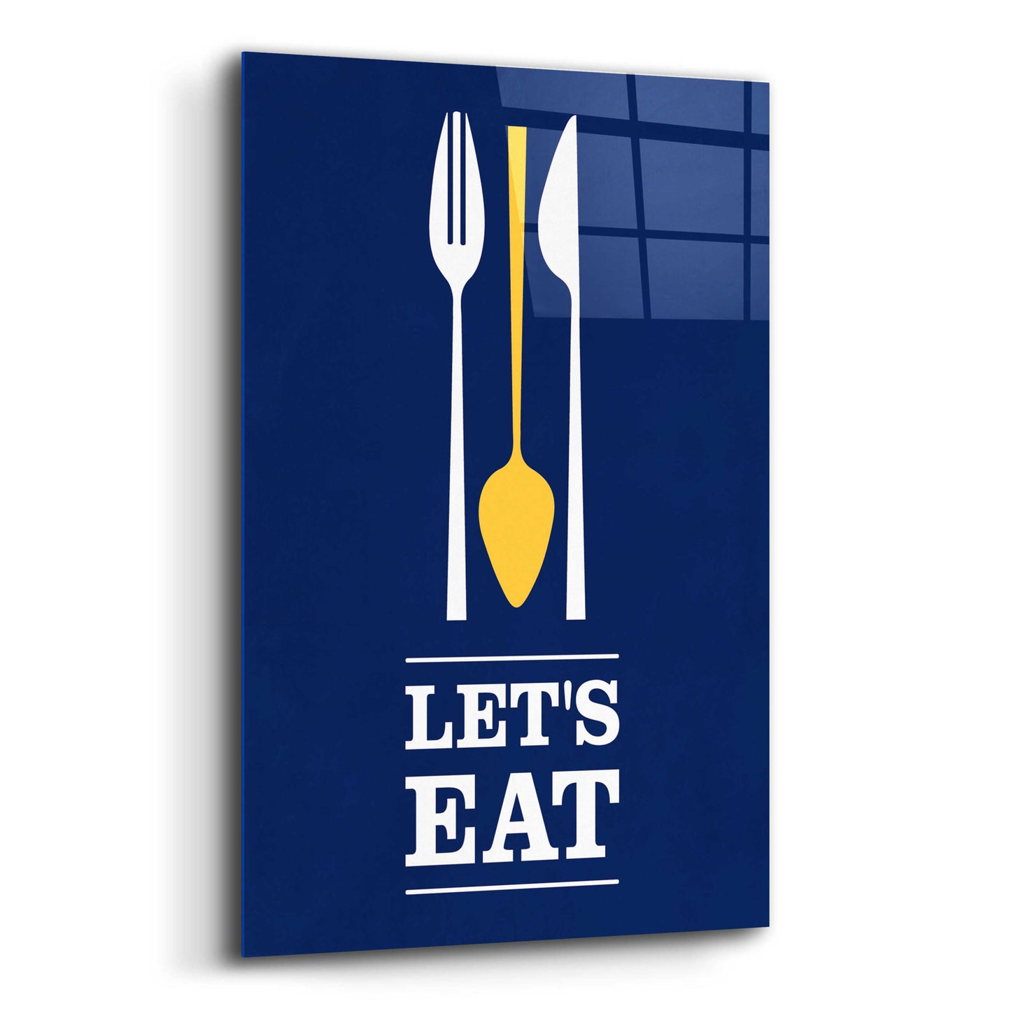 Epic Art 'Let’s Eat' by Genesis Duncan, Acrylic Glass Wall Art,12x16