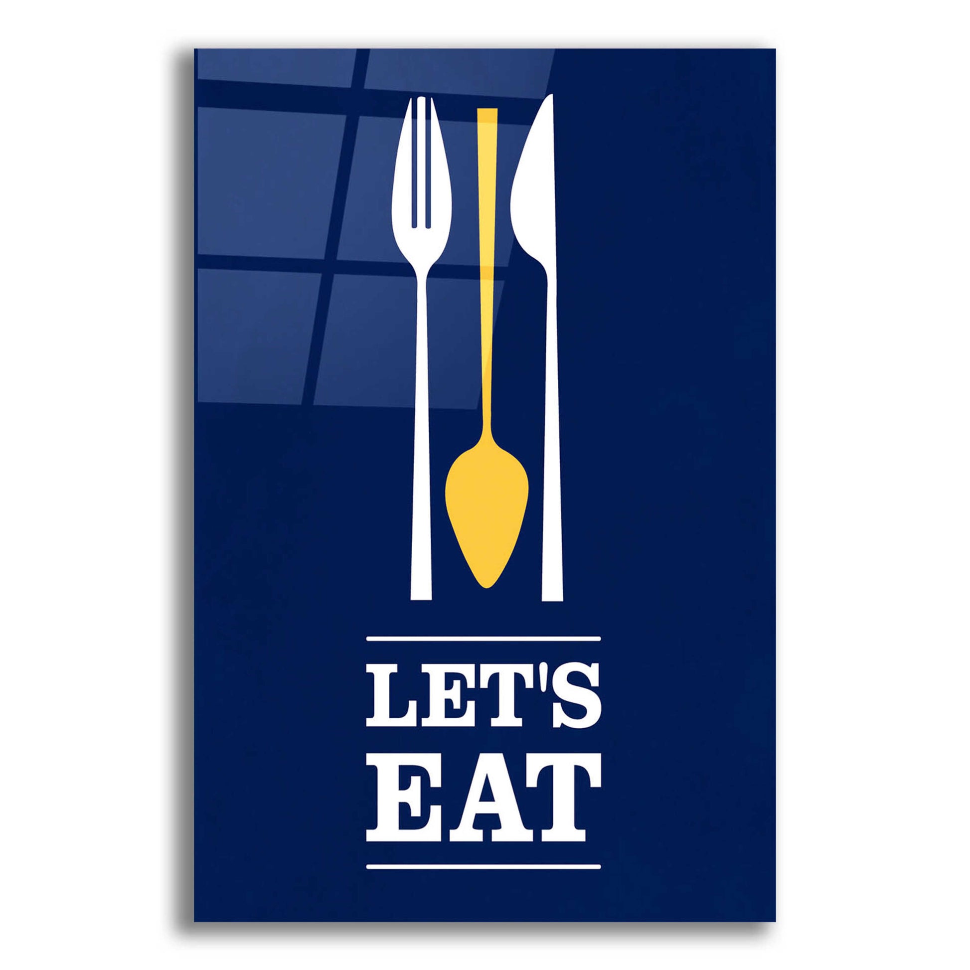 Epic Art 'Let’s Eat' by Genesis Duncan, Acrylic Glass Wall Art,12x16