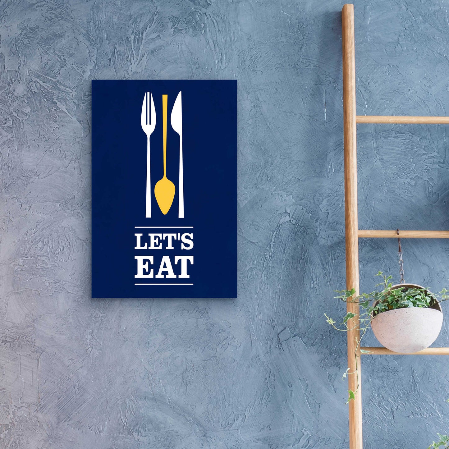 Epic Art 'Let’s Eat' by Genesis Duncan, Acrylic Glass Wall Art,16x24