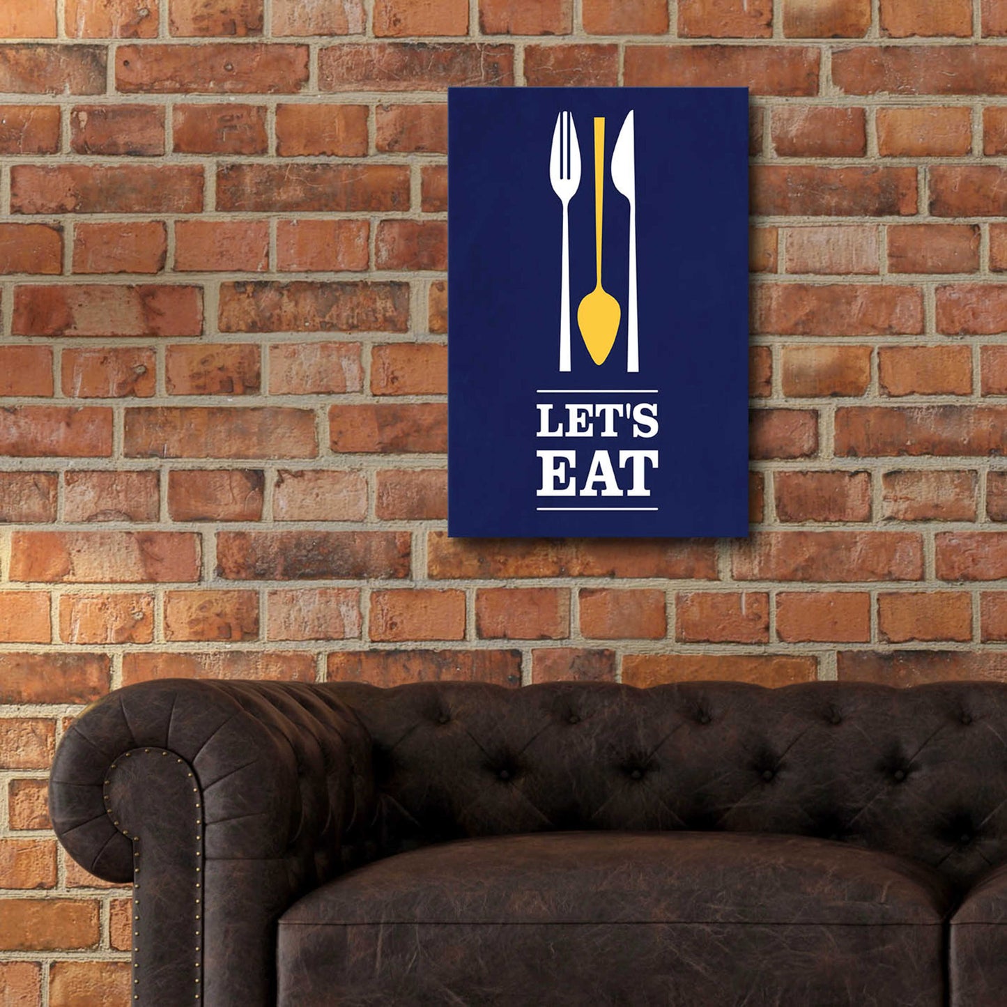 Epic Art 'Let’s Eat' by Genesis Duncan, Acrylic Glass Wall Art,16x24