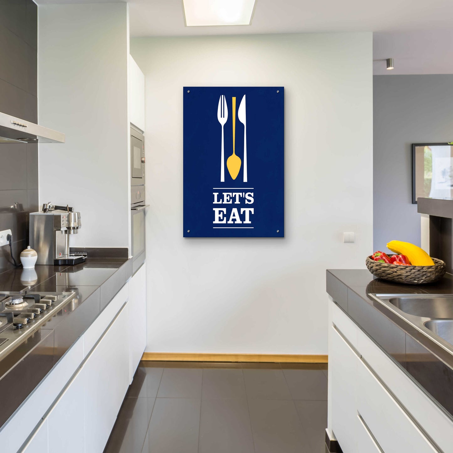 Epic Art 'Let’s Eat' by Genesis Duncan, Acrylic Glass Wall Art,24x36