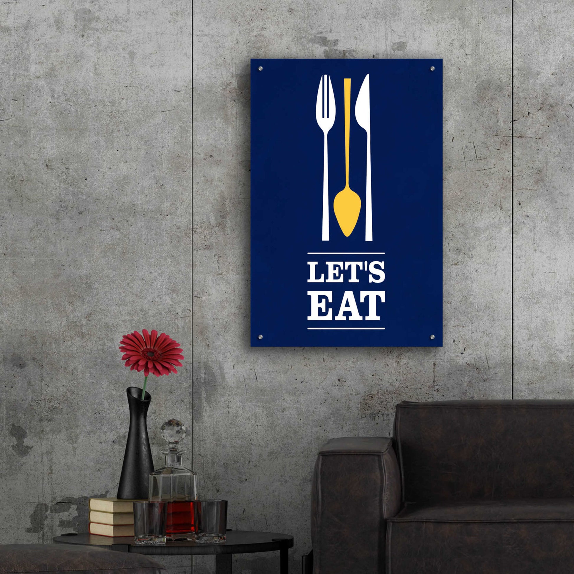 Epic Art 'Let’s Eat' by Genesis Duncan, Acrylic Glass Wall Art,24x36