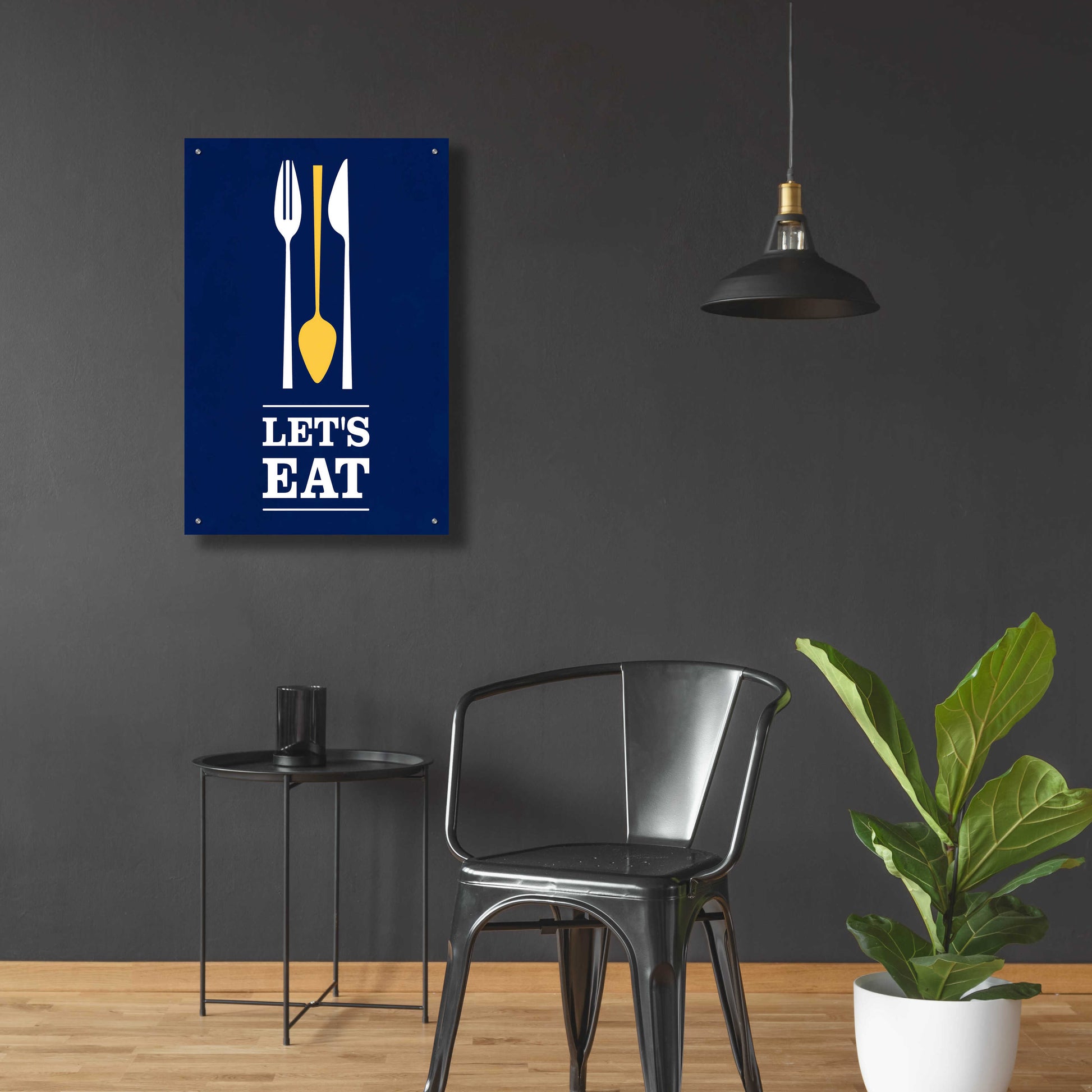 Epic Art 'Let’s Eat' by Genesis Duncan, Acrylic Glass Wall Art,24x36