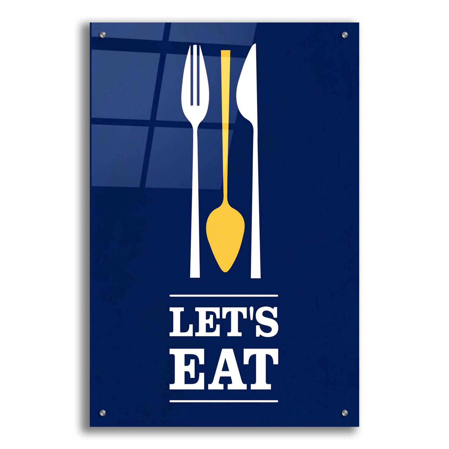 Epic Art 'Let’s Eat' by Genesis Duncan, Acrylic Glass Wall Art,24x36