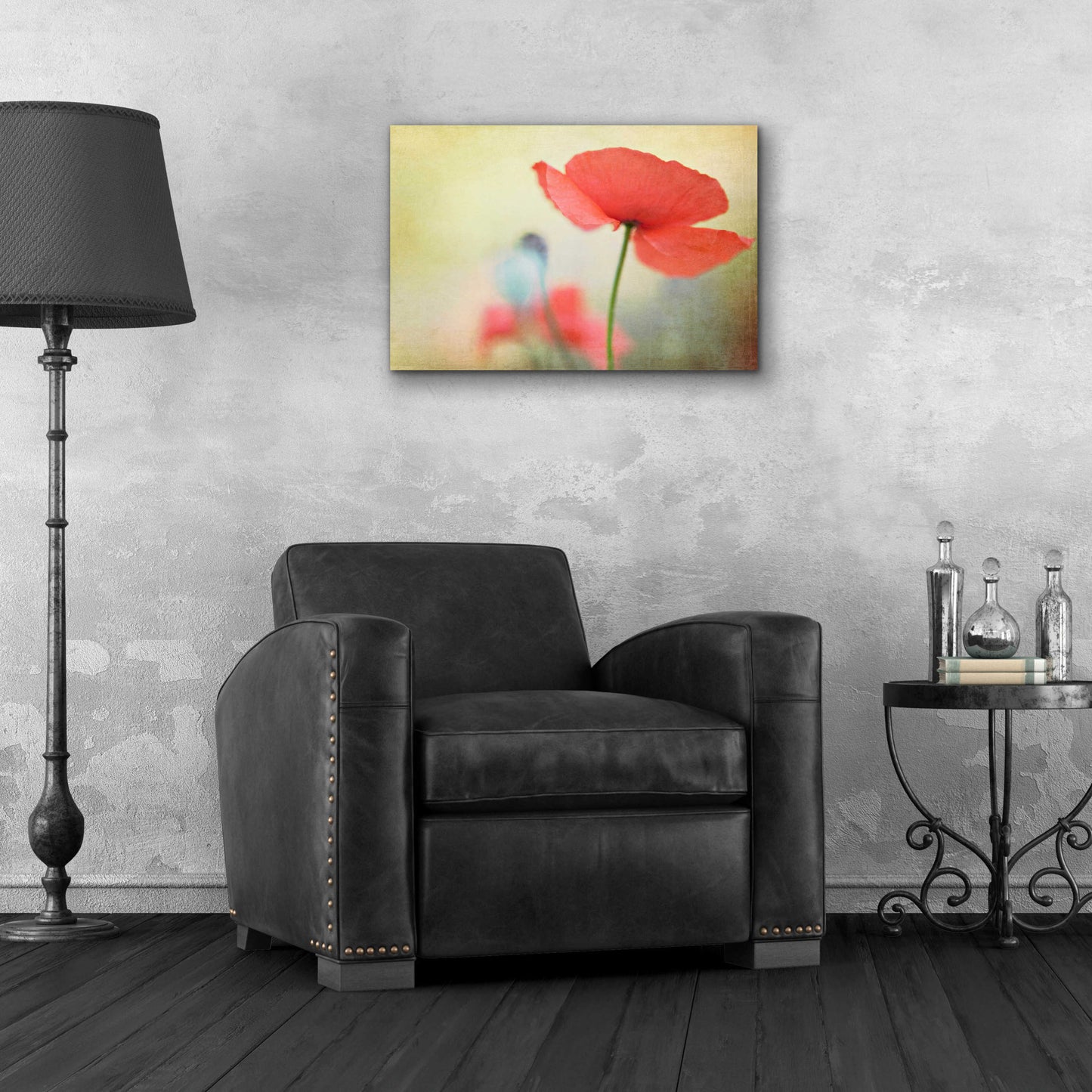 Epic Art 'Poppy' by Kim Fearheiley, Acrylic Glass Wall Art,24x16