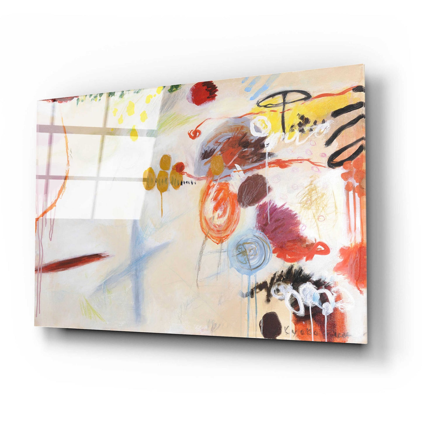 Epic Art 'Catching Bubbles' by Kyoko Fischer, Acrylic Glass Wall Art,24x16