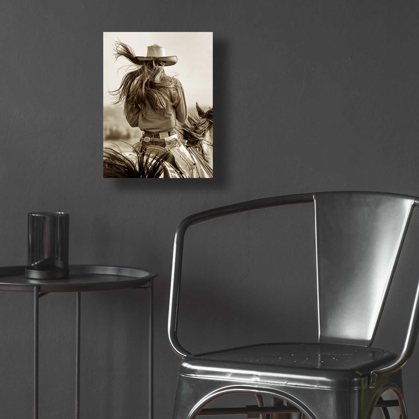 Epic Art 'Cowgirl' by Lisa Dearing, Acrylic Glass Wall Art,12x16