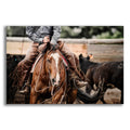 Epic Art 'Cutting Horse' by Lisa Dearing, Acrylic Glass Wall Art
