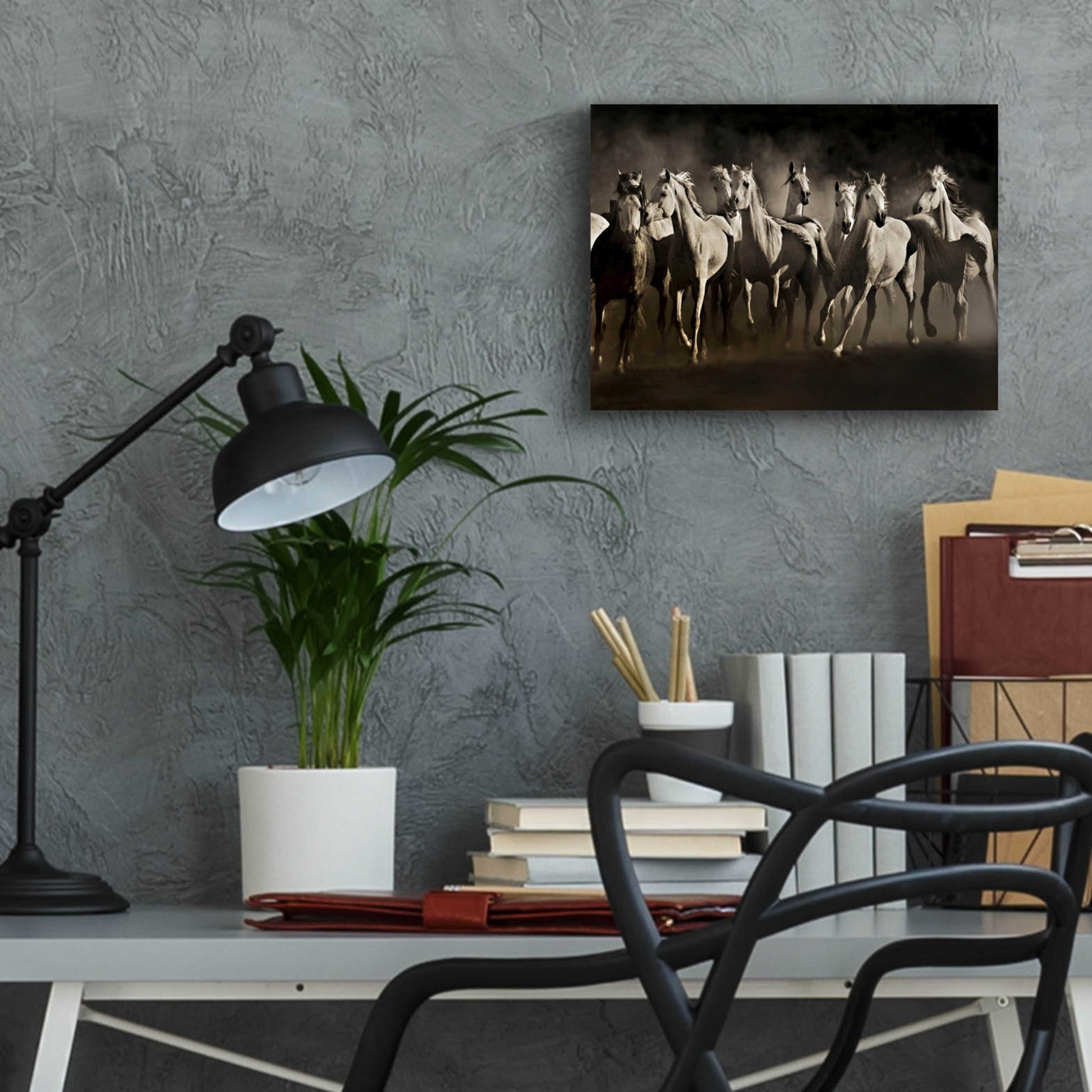 Epic Art 'Dream Horses' by Lisa Dearing, Acrylic Glass Wall Art,16x12