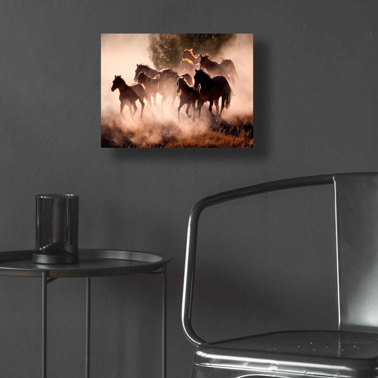 Epic Art 'Horses' by Lisa Dearing, Acrylic Glass Wall Art,16x12