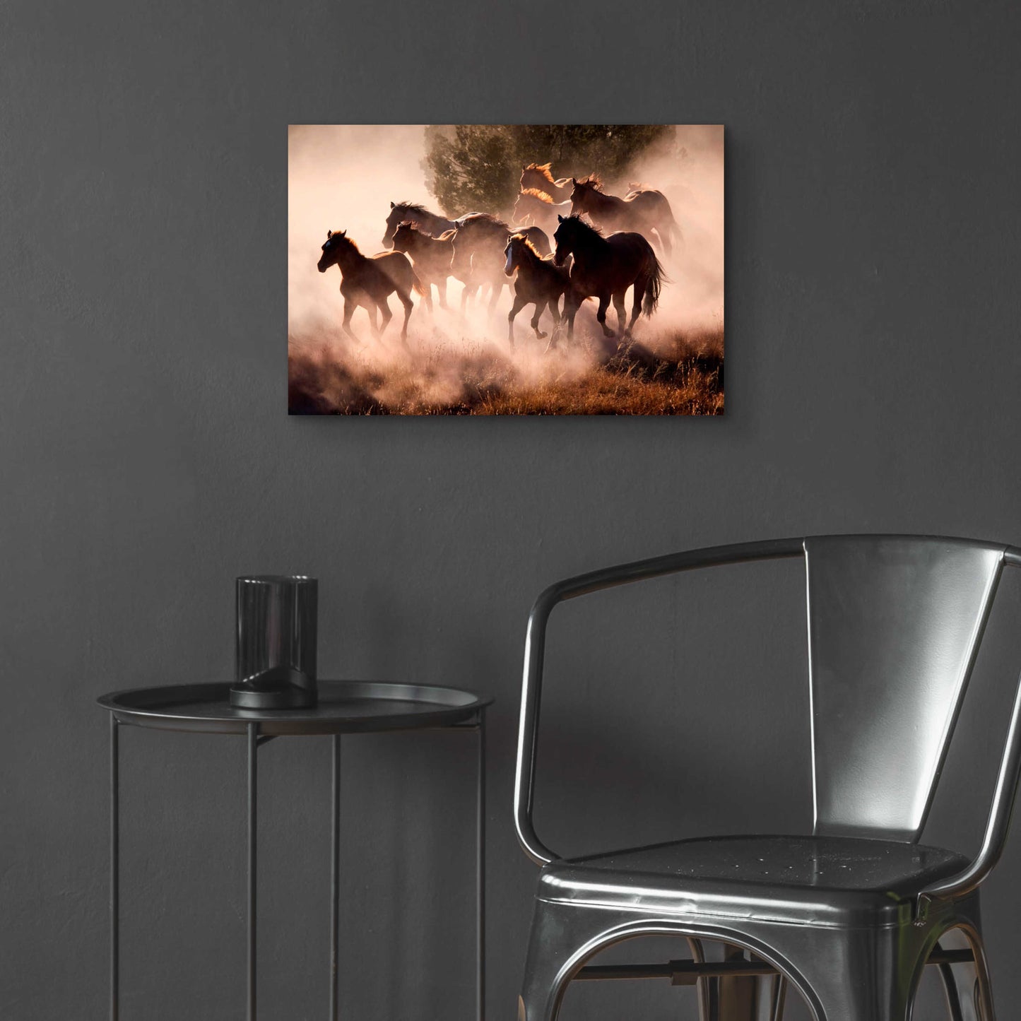 Epic Art 'Horses' by Lisa Dearing, Acrylic Glass Wall Art,24x16