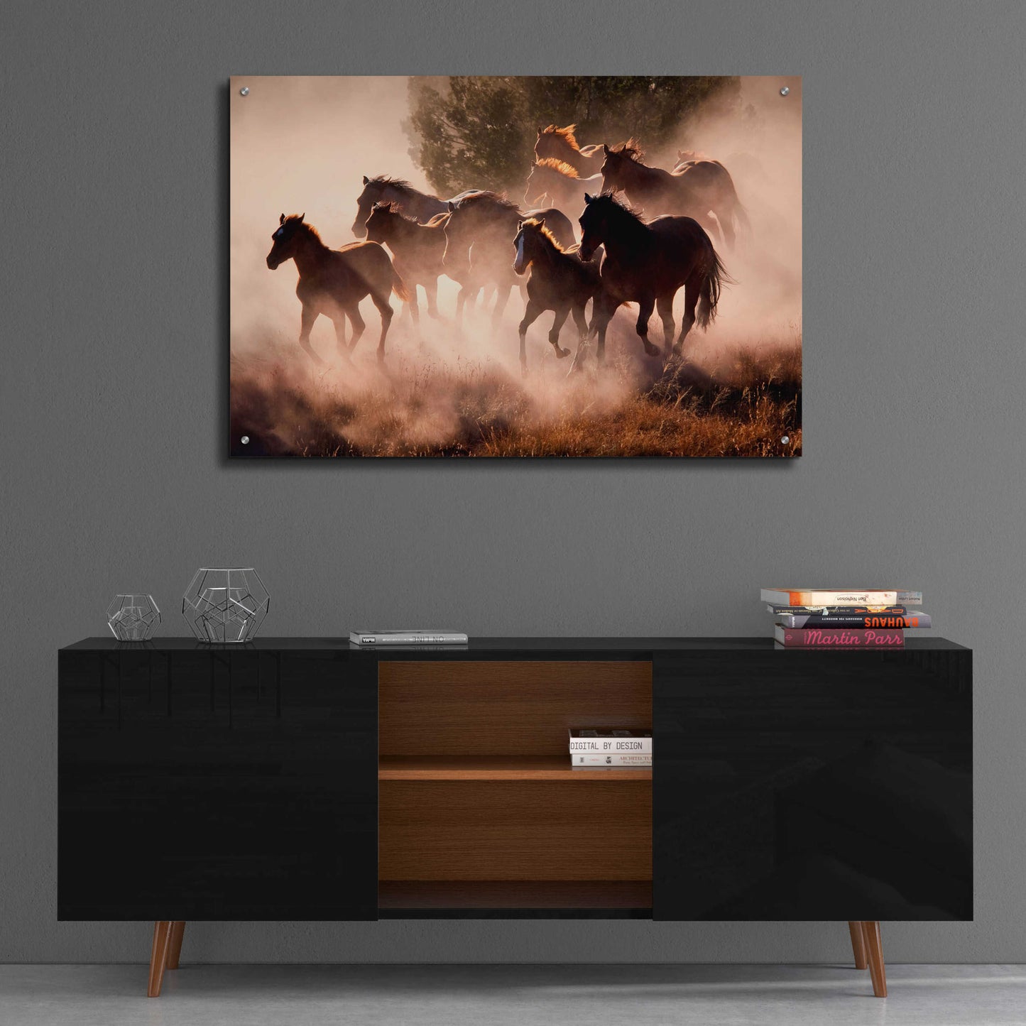 Epic Art 'Horses' by Lisa Dearing, Acrylic Glass Wall Art,36x24