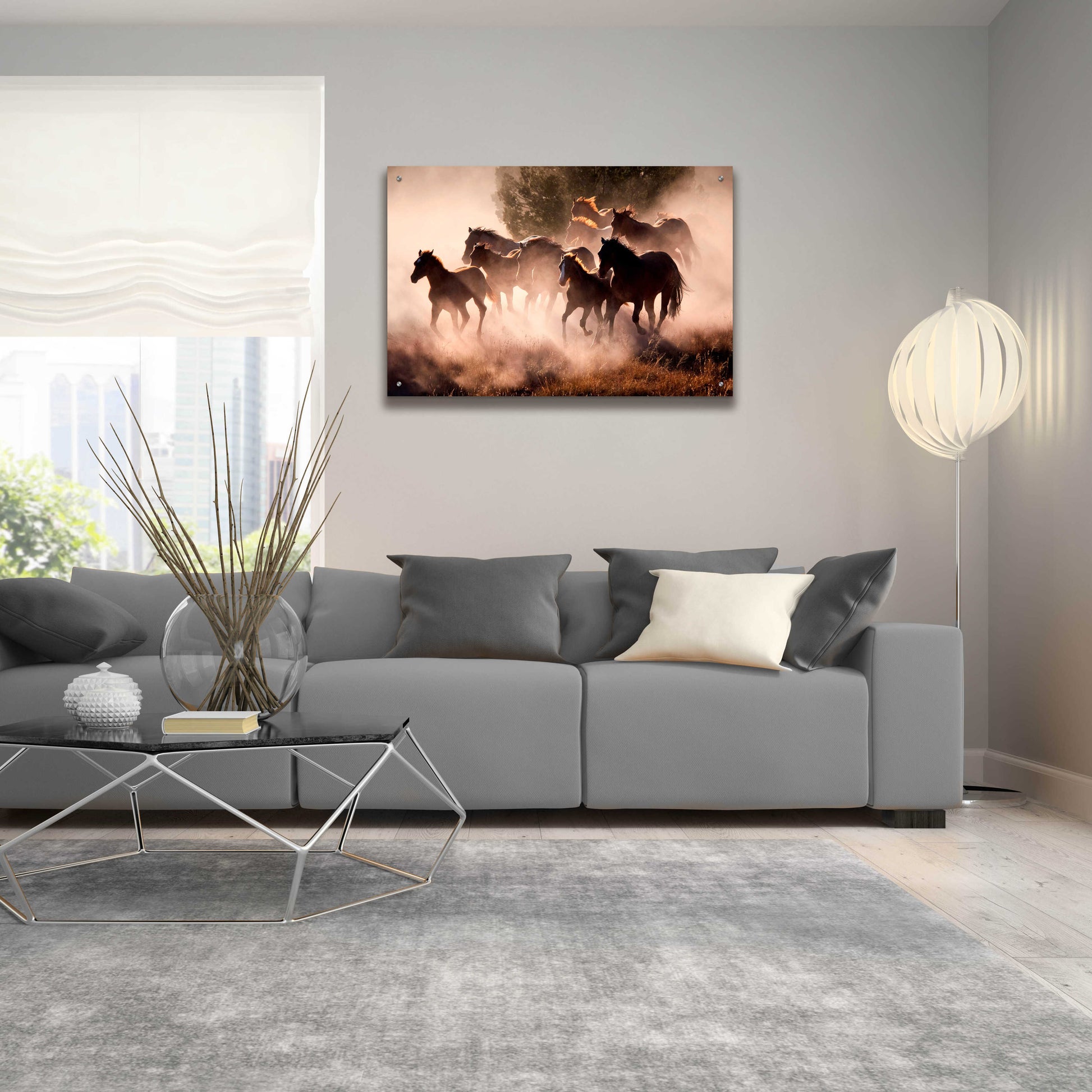 Epic Art 'Horses' by Lisa Dearing, Acrylic Glass Wall Art,36x24