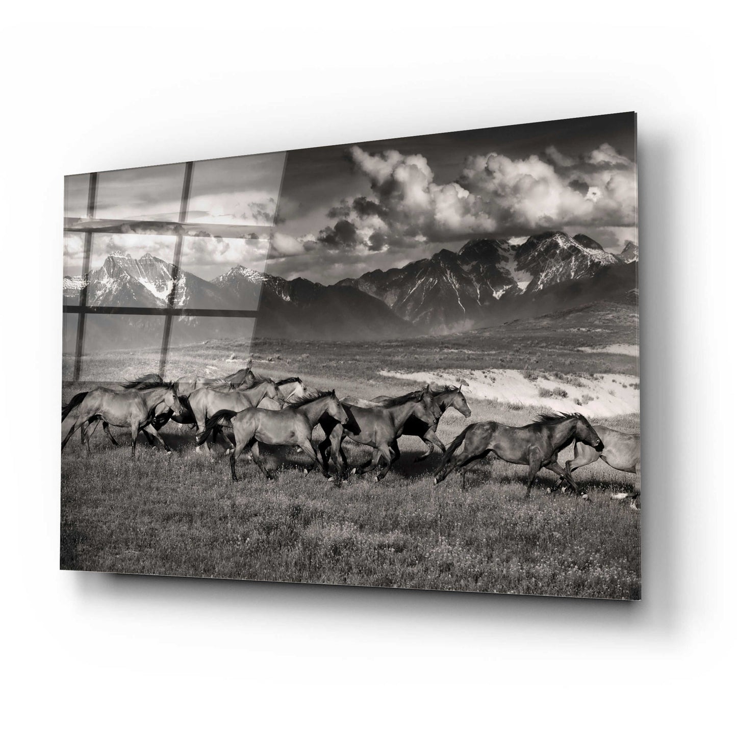 Epic Art 'Mountain Range Mavericks' by Lisa Dearing, Acrylic Glass Wall Art,24x16