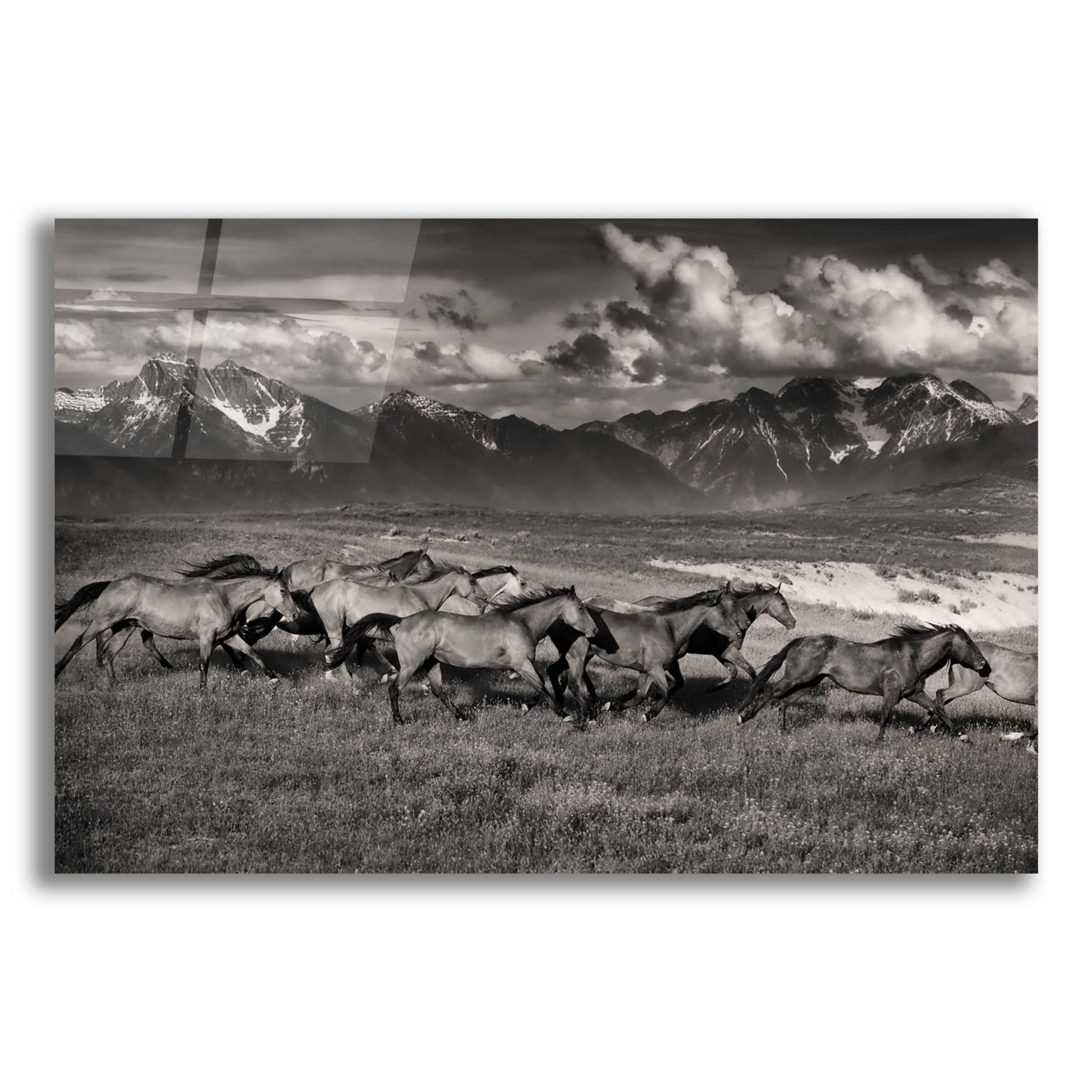 Epic Art 'Mountain Range Mavericks' by Lisa Dearing, Acrylic Glass Wall Art,24x16