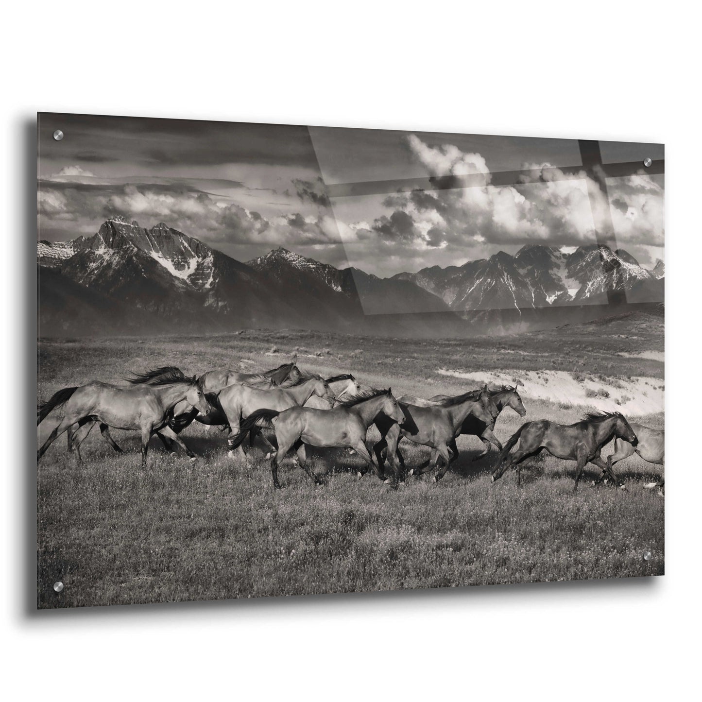 Epic Art 'Mountain Range Mavericks' by Lisa Dearing, Acrylic Glass Wall Art,36x24