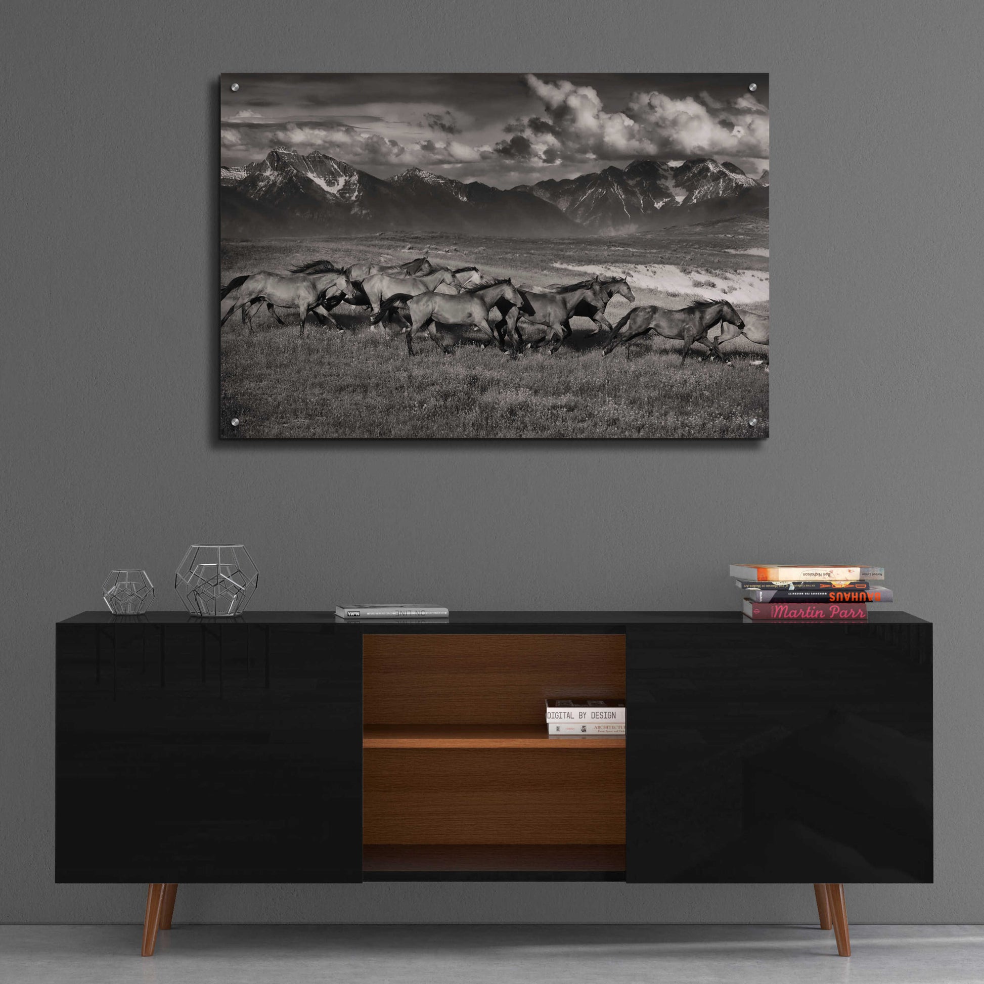 Epic Art 'Mountain Range Mavericks' by Lisa Dearing, Acrylic Glass Wall Art,36x24