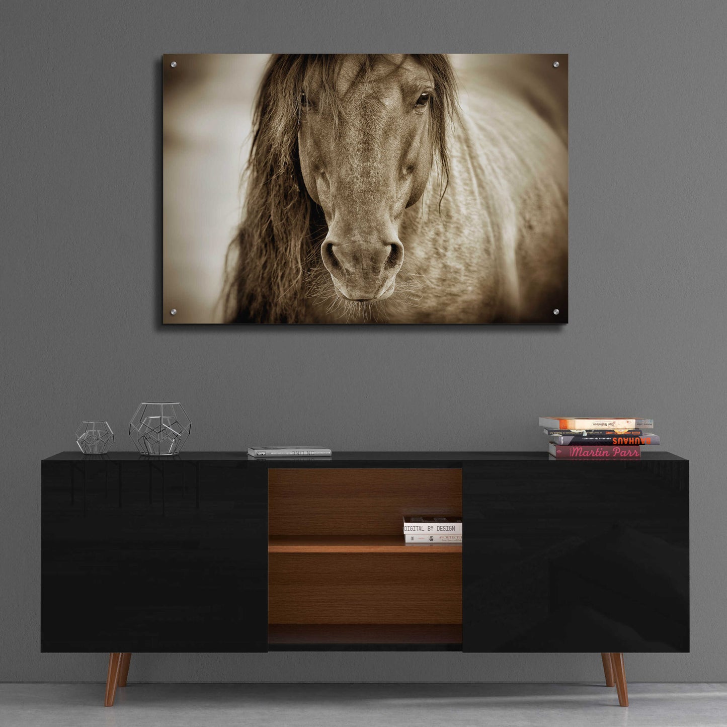 Epic Art 'Mustang Sally' by Lisa Dearing, Acrylic Glass Wall Art,36x24