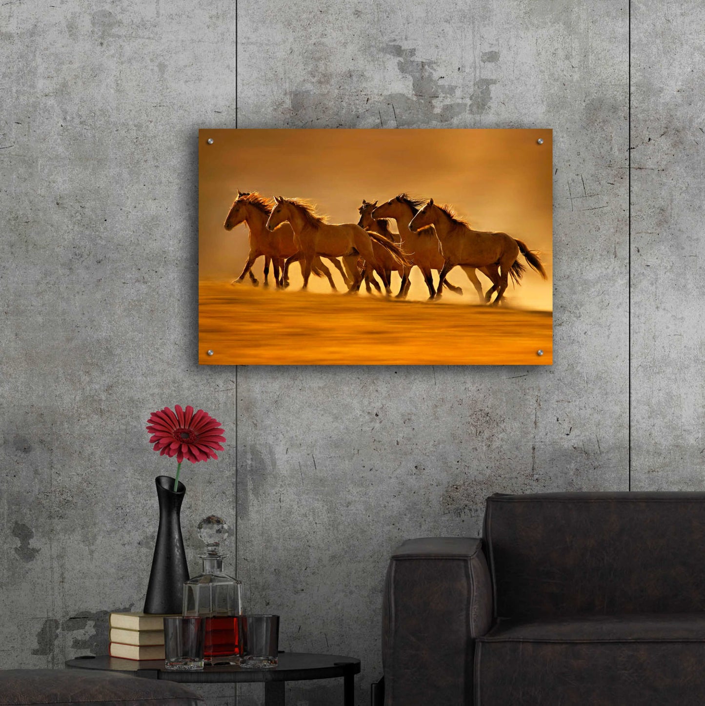 Epic Art 'Night Runners' by Lisa Dearing, Acrylic Glass Wall Art,36x24