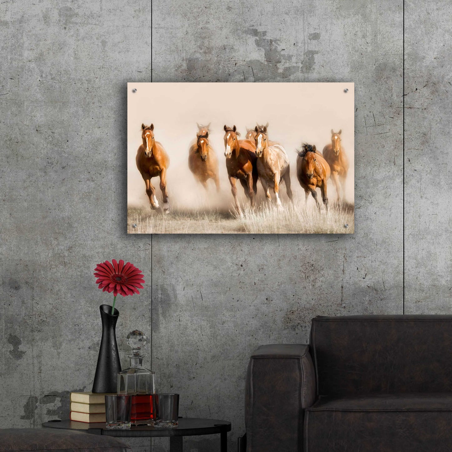 Epic Art 'Outlaws' by Lisa Dearing, Acrylic Glass Wall Art,36x24